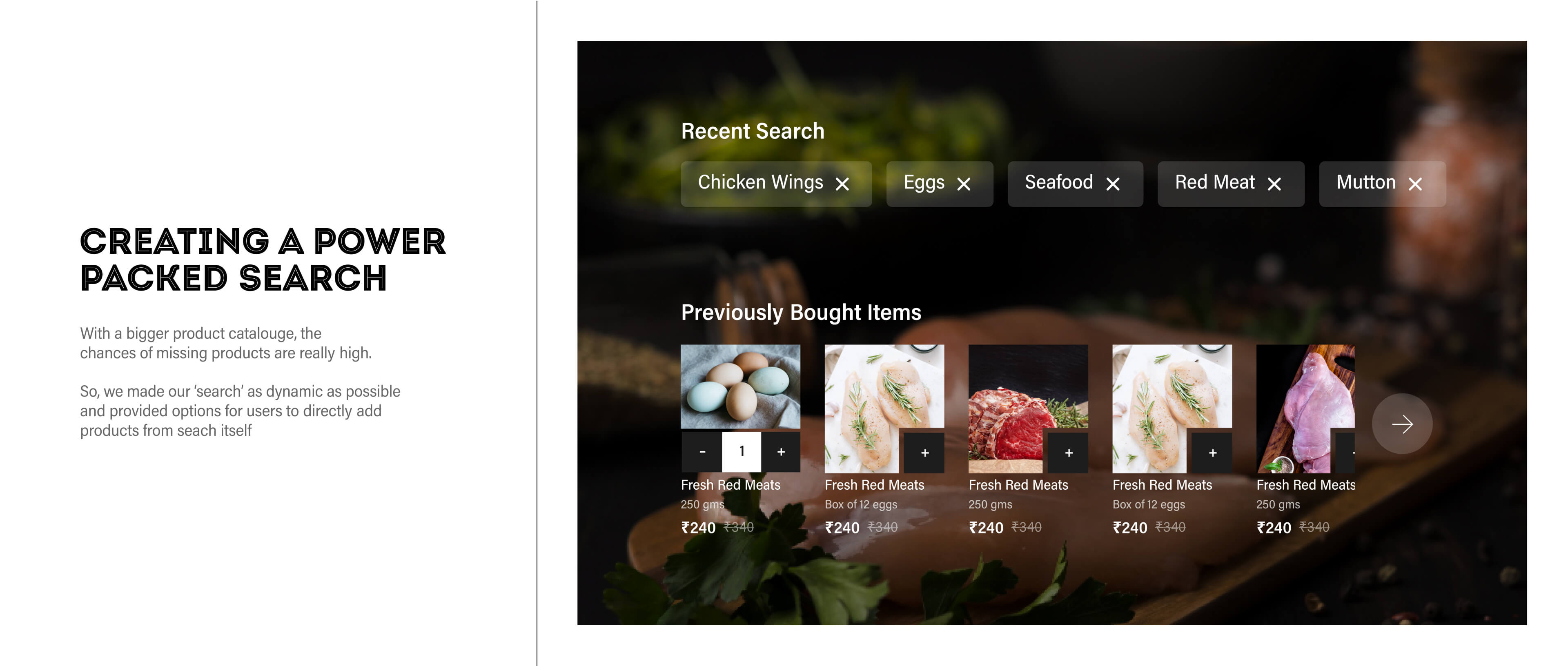 Maximising 'Search's' real estate and creating a shopping journey through 'Search' itself