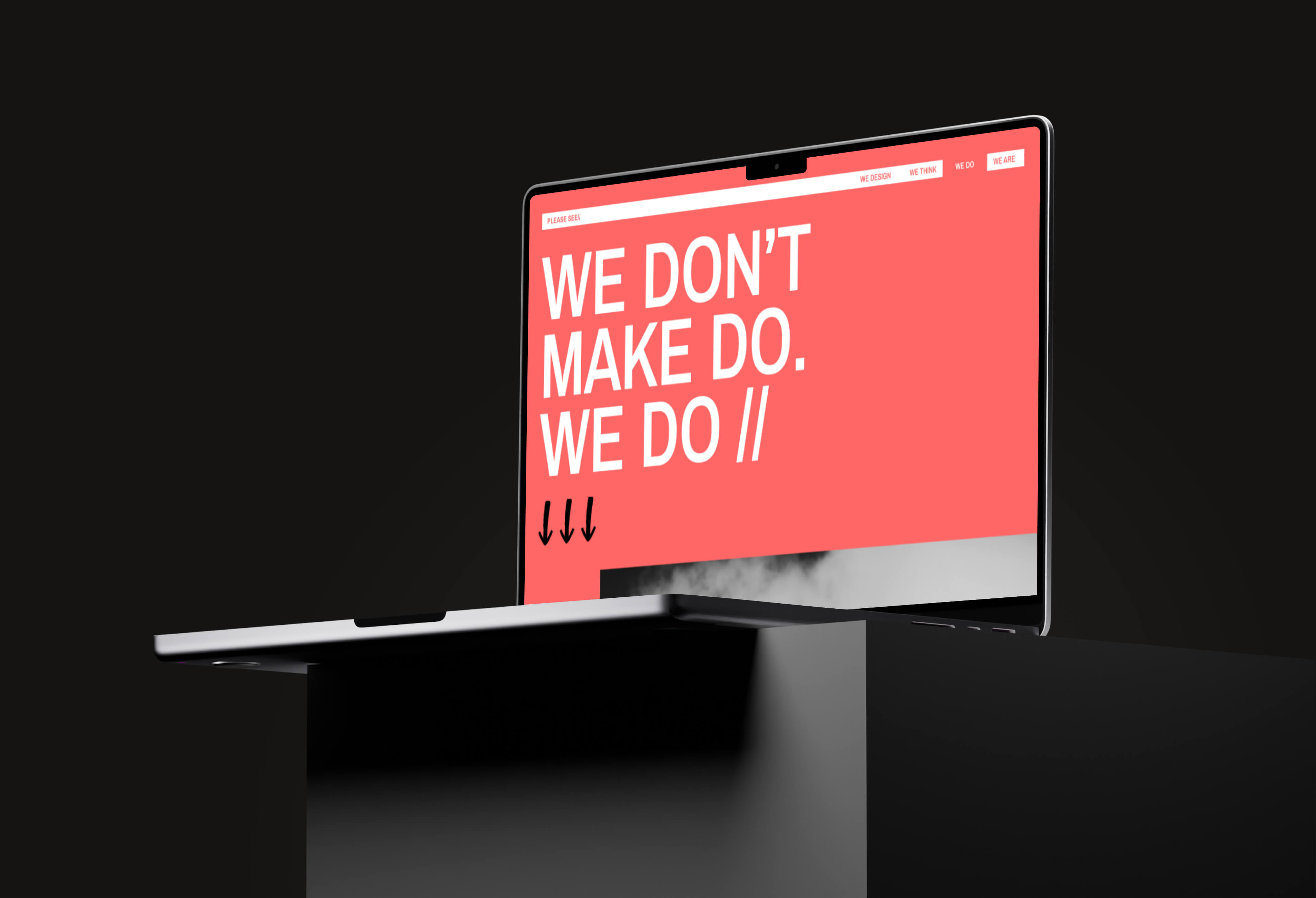 Illustration of cubes with text which says 'Disrupting the way modern fintech is built – for good!'