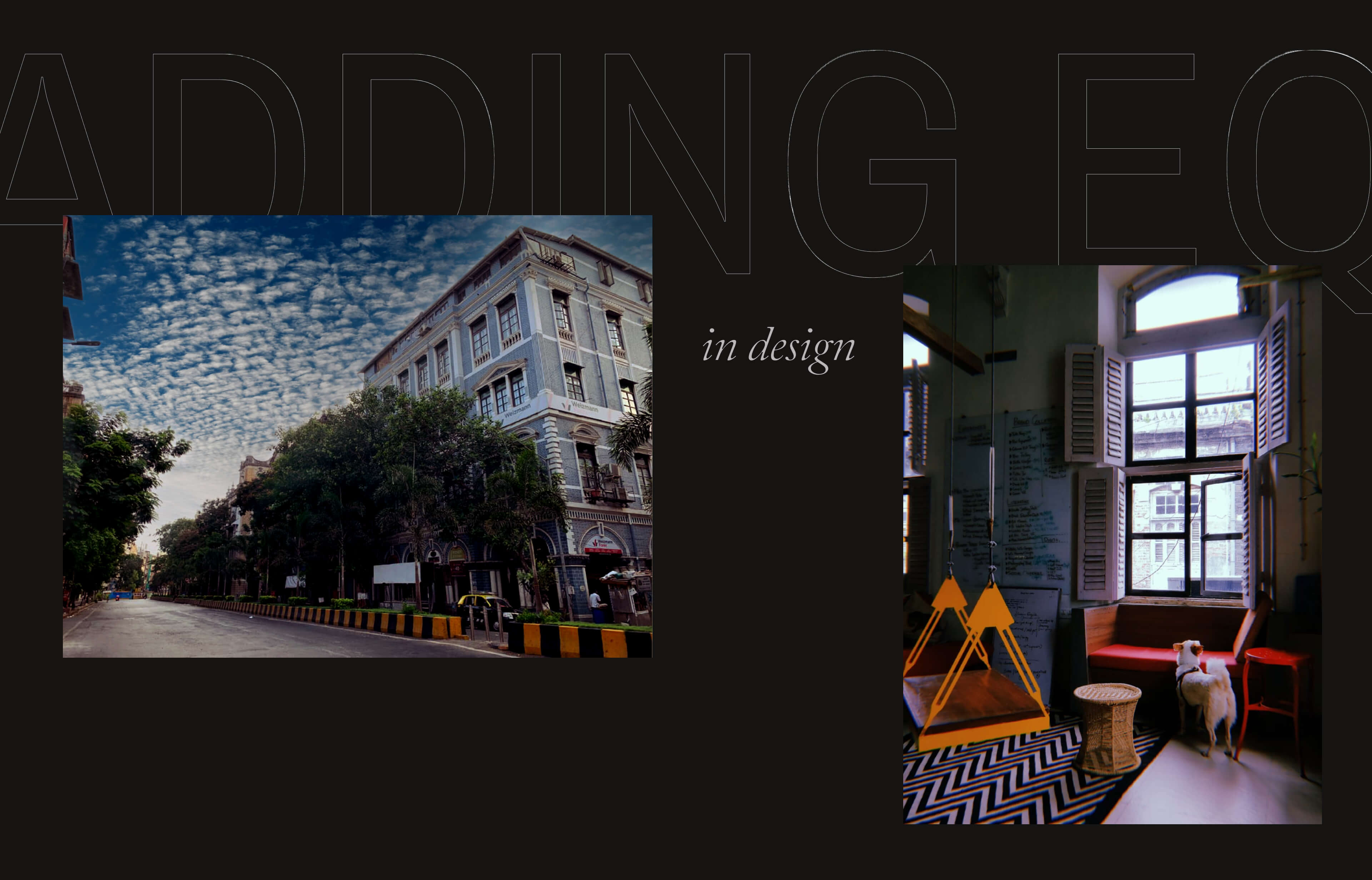 For a company that values creating experiences, I wanted to bring this through in the 'About" page too.