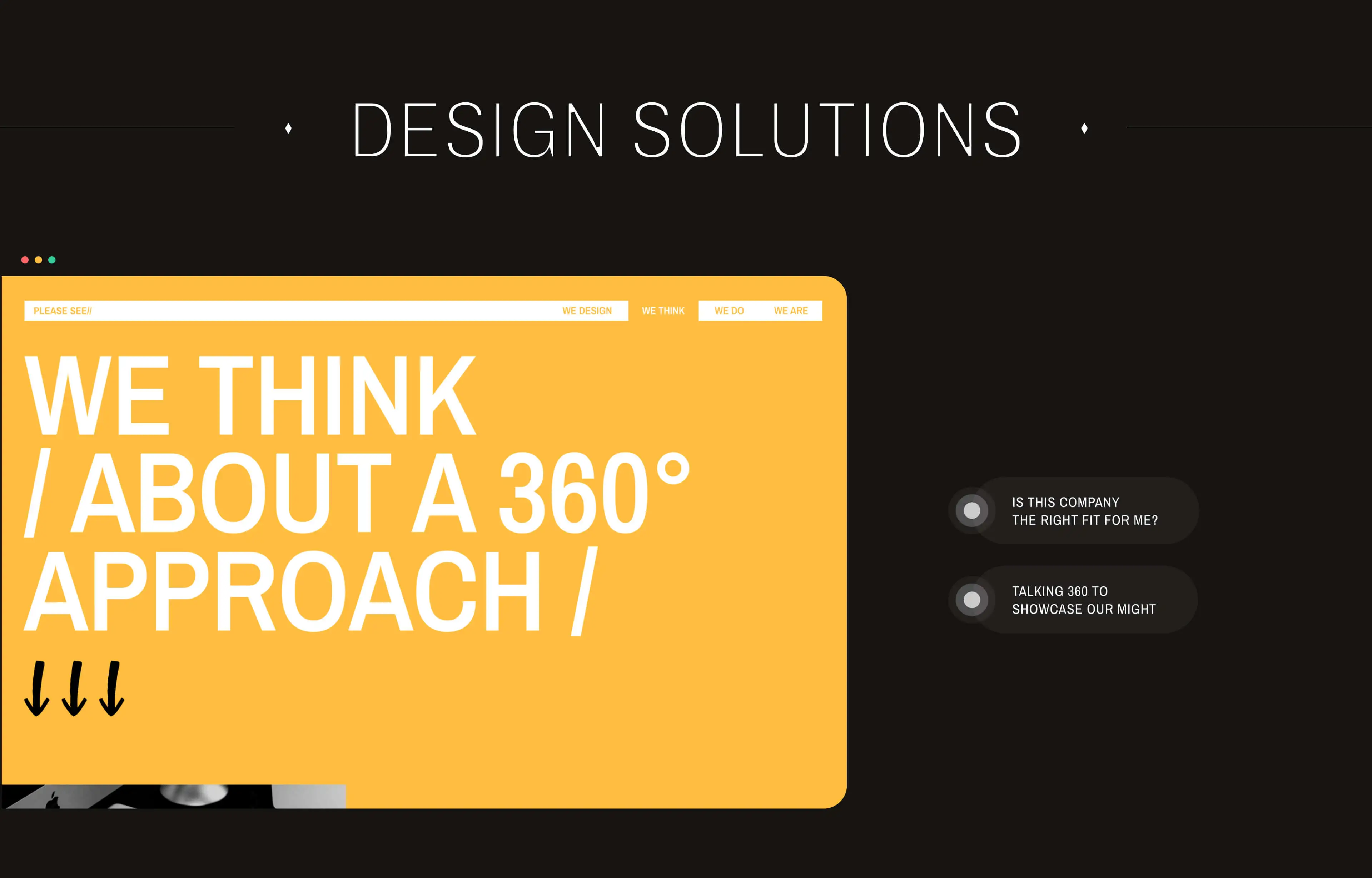 The older page confused users as a second case study page. Changing its purpose right from its header, the intent is to cue that PS offers 360° solutions