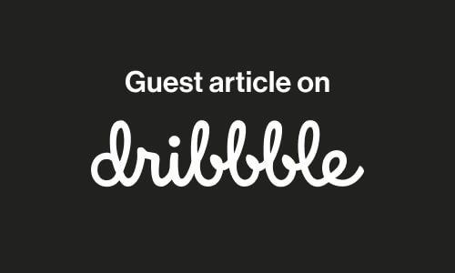 image of dribbble guest article publication
