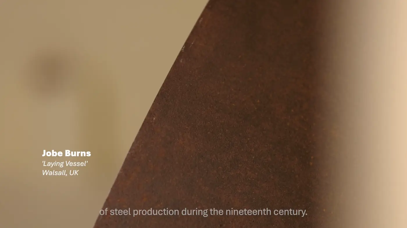 Rust-brown steel surface from Laying Vessel by Jobe Burns