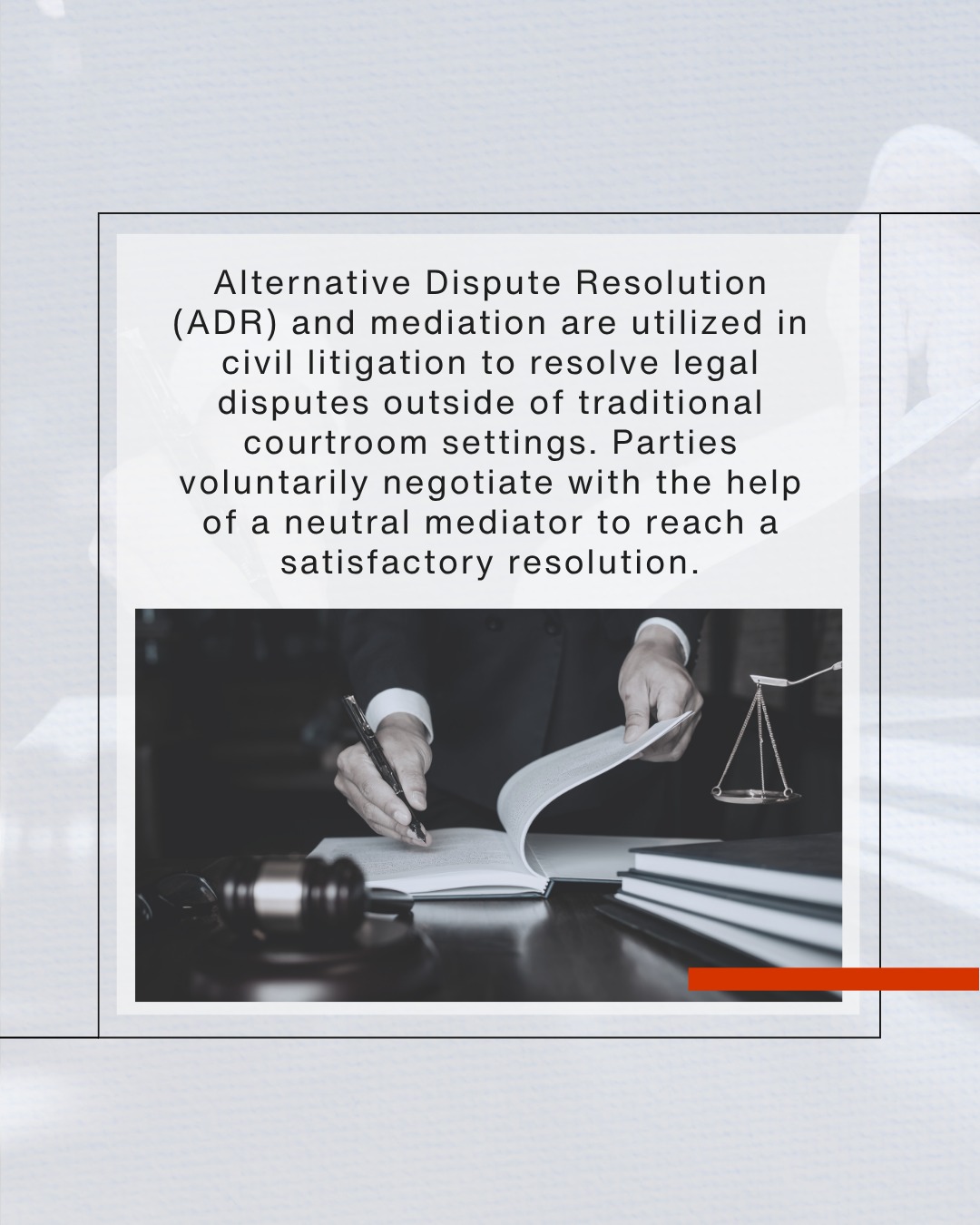 What alternative dispute resolution and mediation involve
