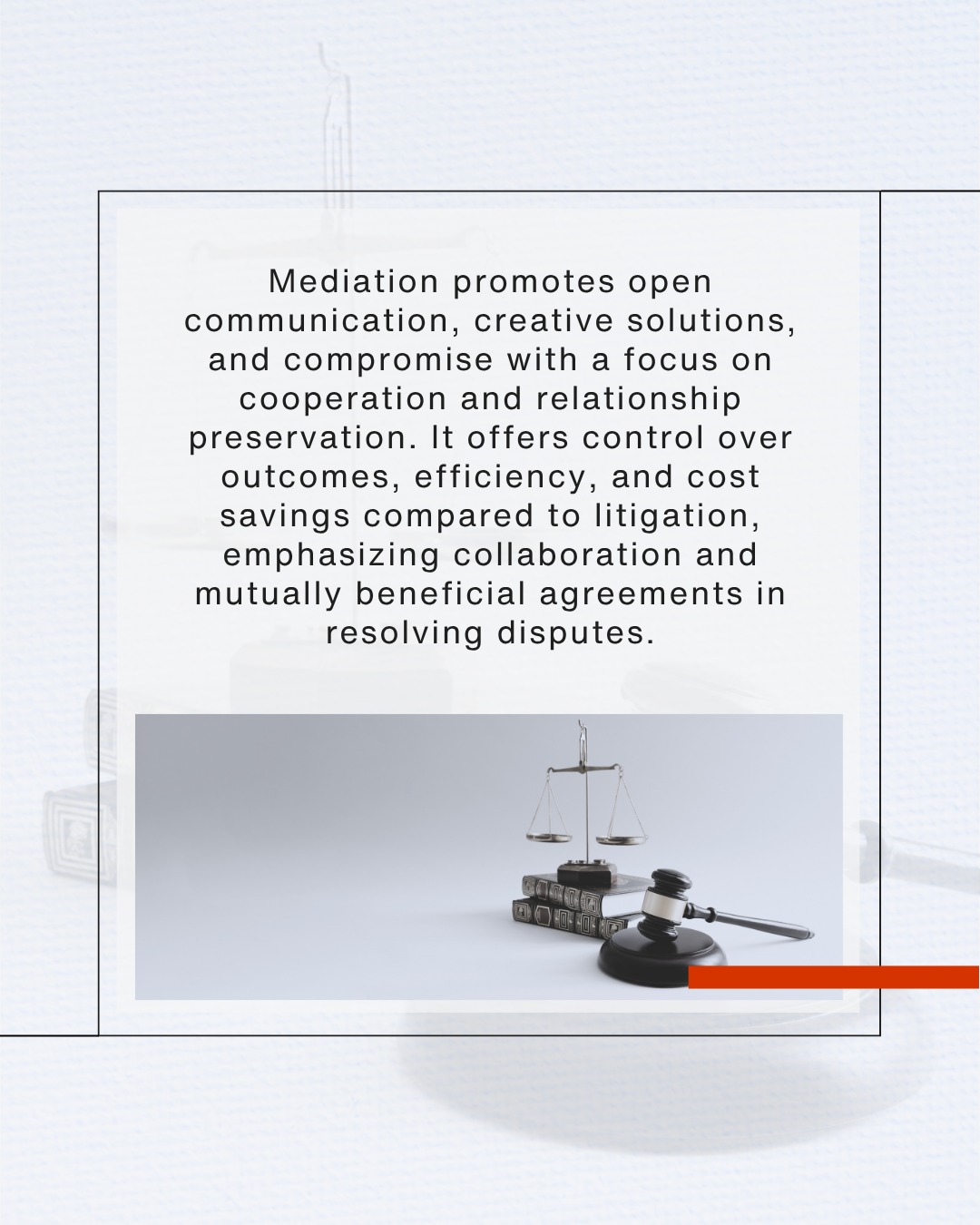 The benefits of mediation