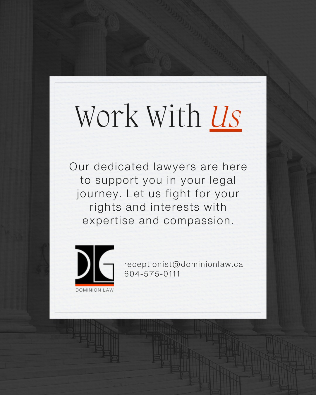 Work with Dominion Law