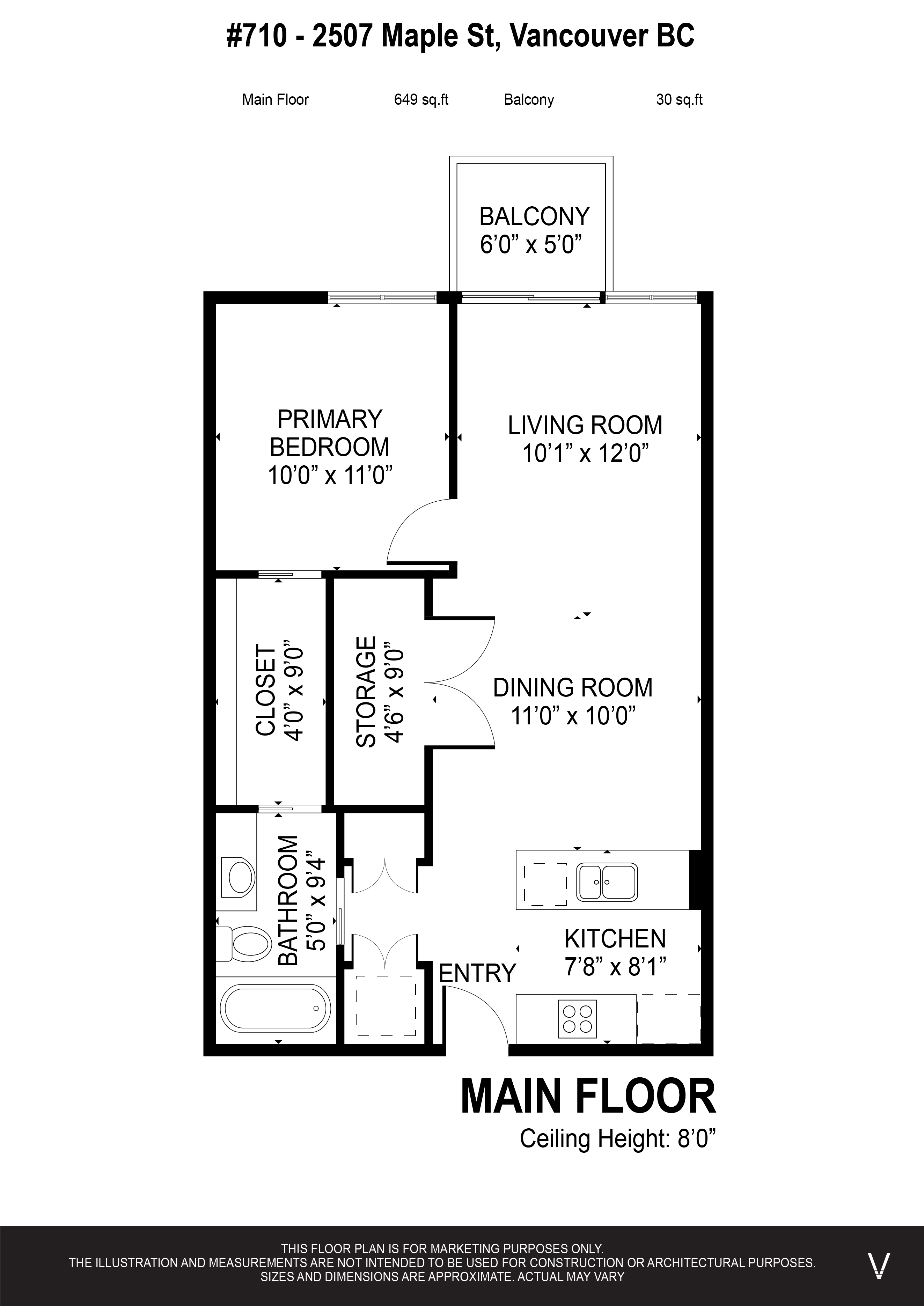 Unit #710 - 2507 Maple Street, Vancouver, BC