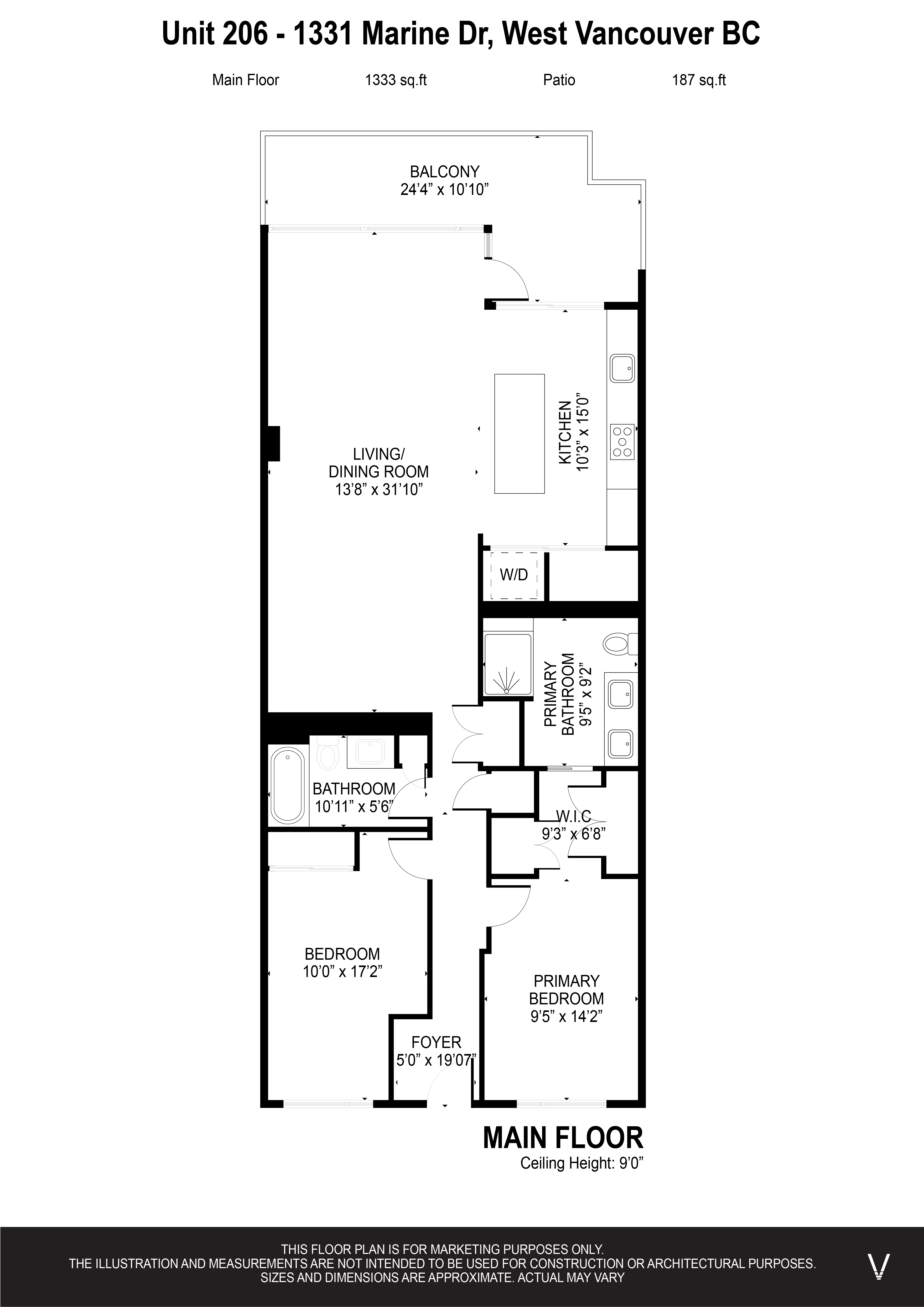 206 1331 Marine Drive West Vancouver, British Columbia