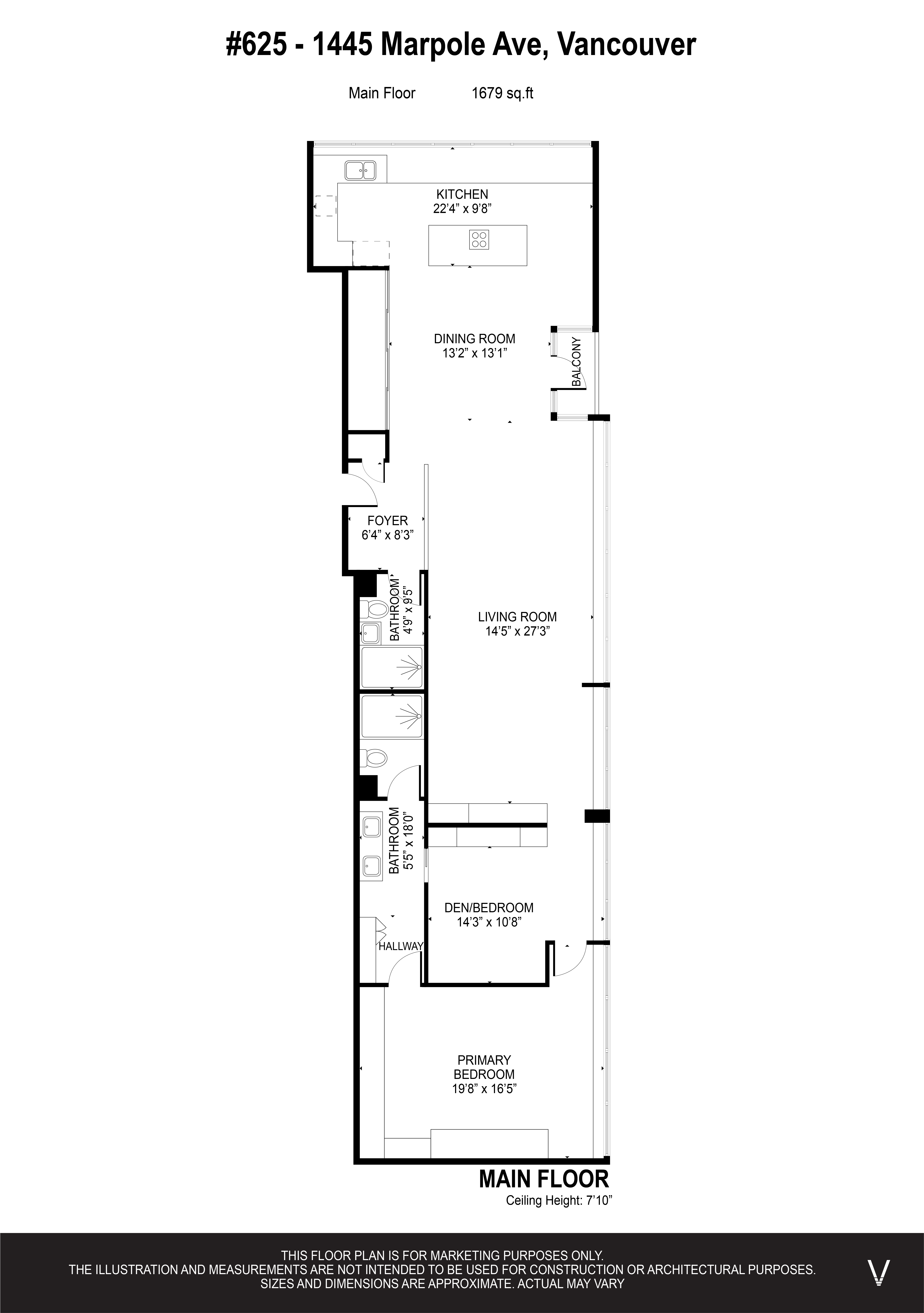 Unit #625 - 1455 Marpole Avenue, Vancouver, BC