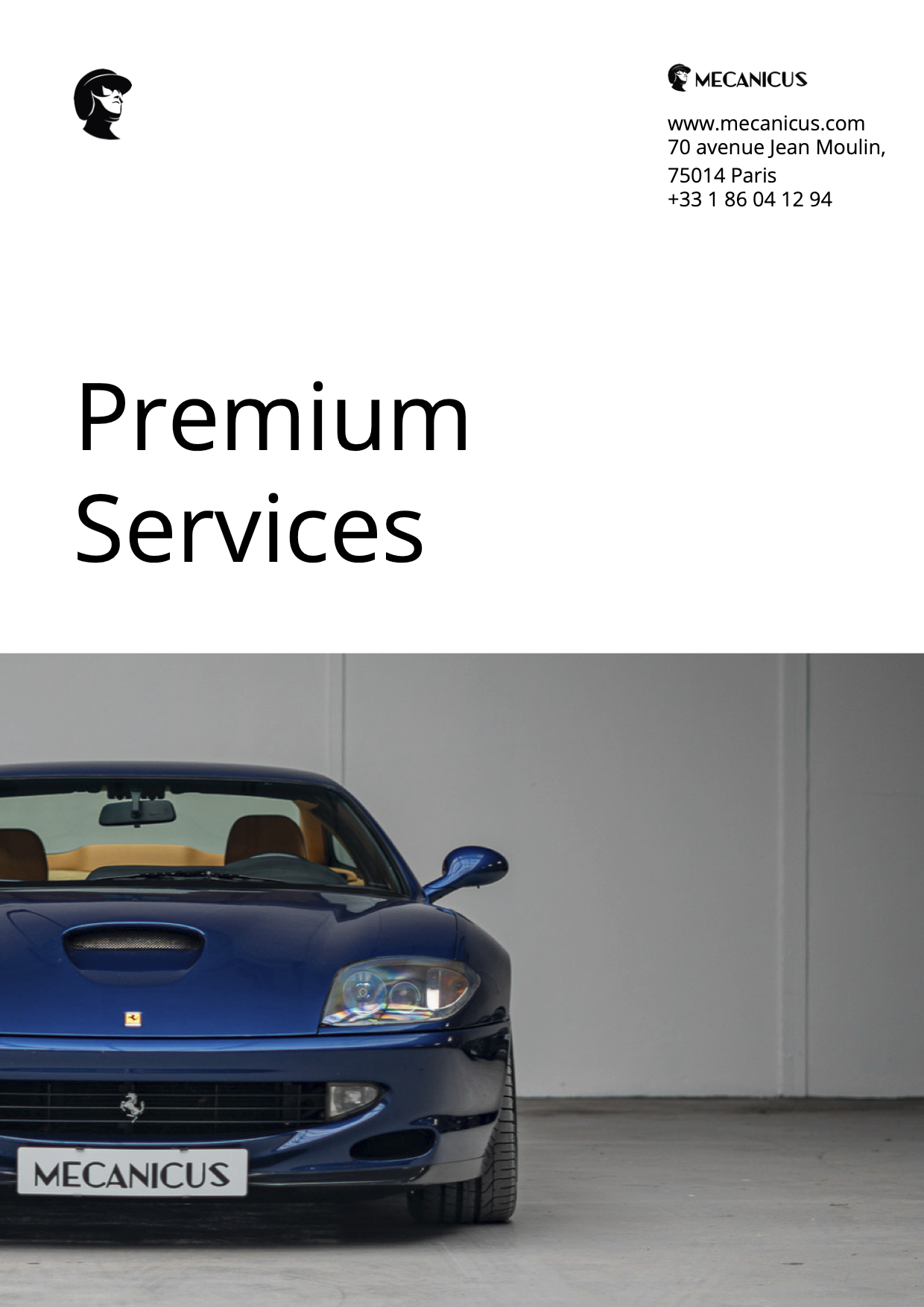 Couverture de la brochure des services Mecanicus