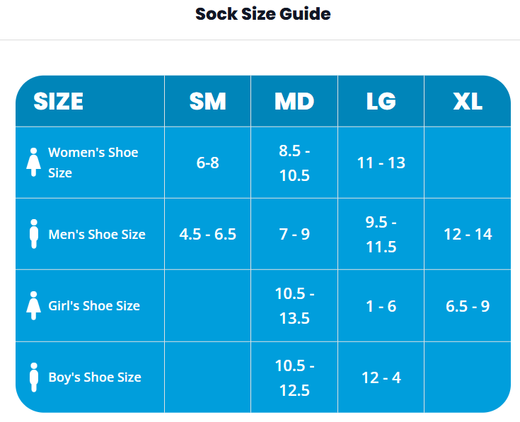 Balega Running Socks Size Guide