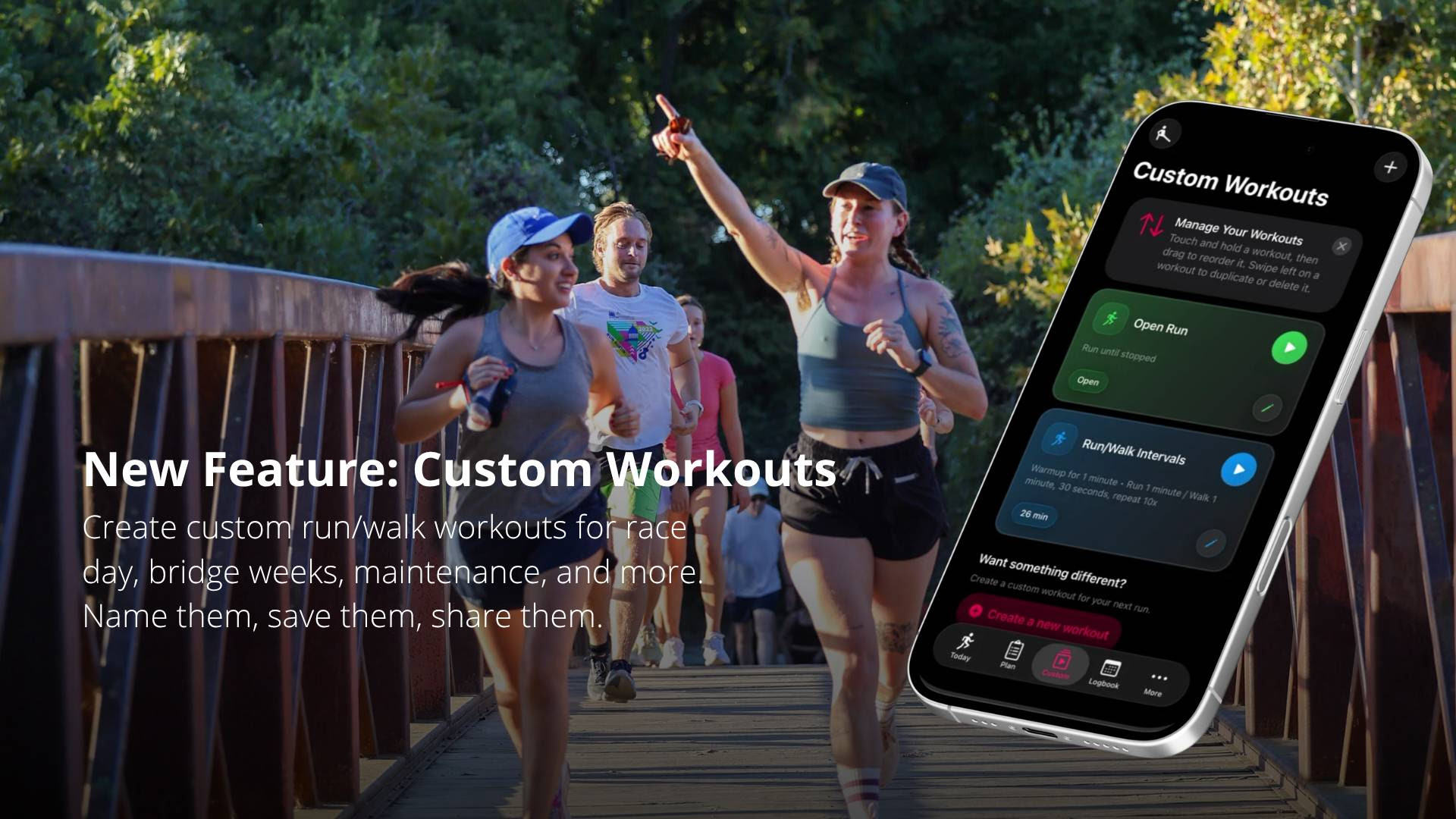 You Finished the Plan. Now What? Introducing Custom Workouts