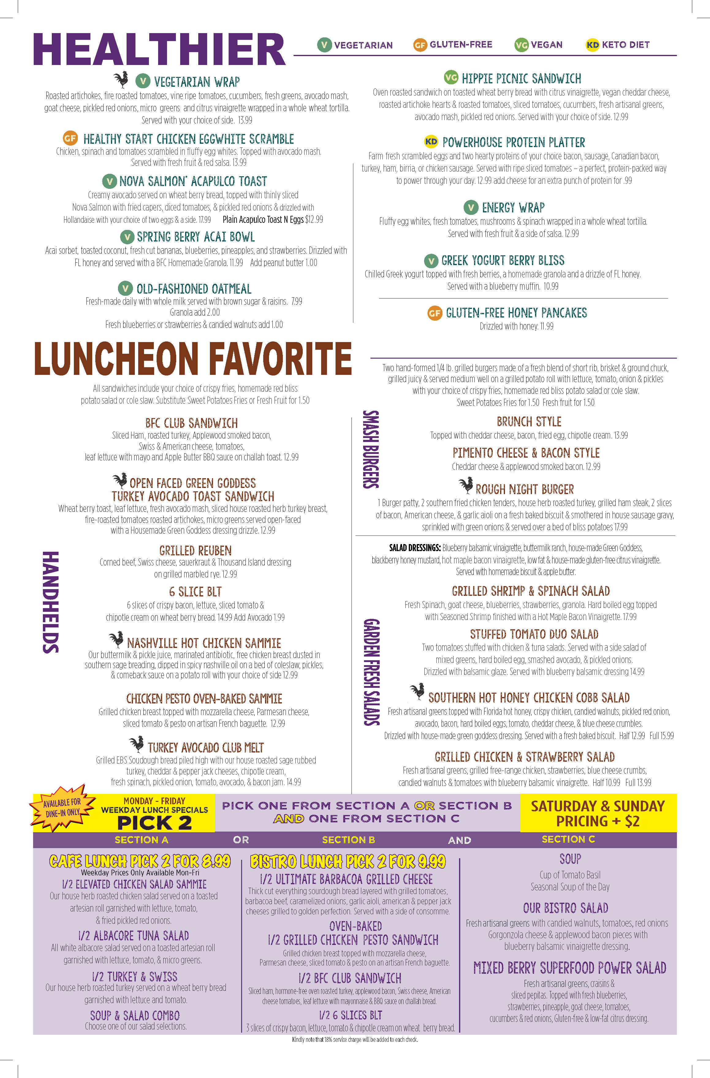 Berry Fresh Cafe health options and favorite lunch options
