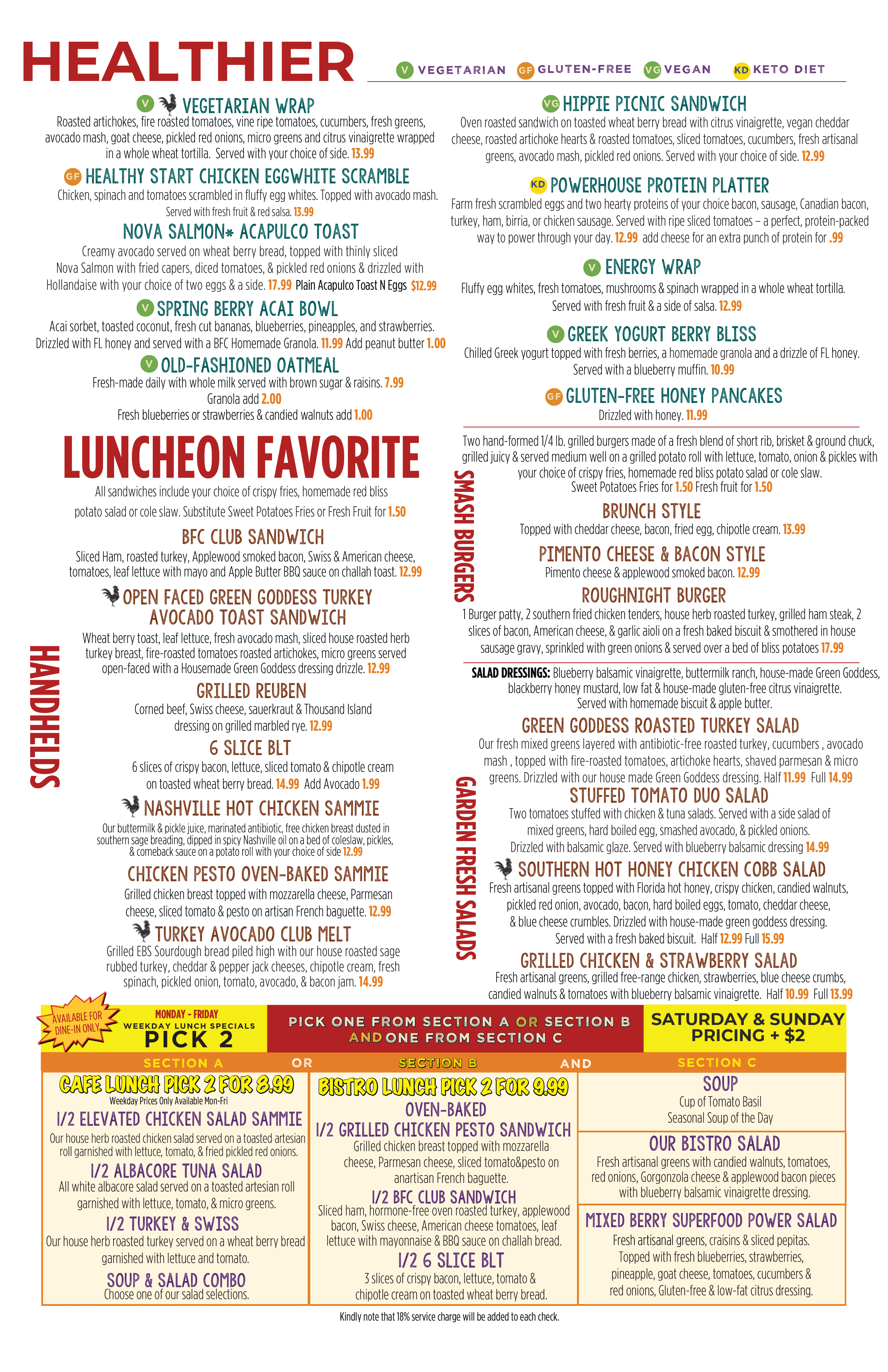 Berry Fresh Cafe health options and favorite lunch options