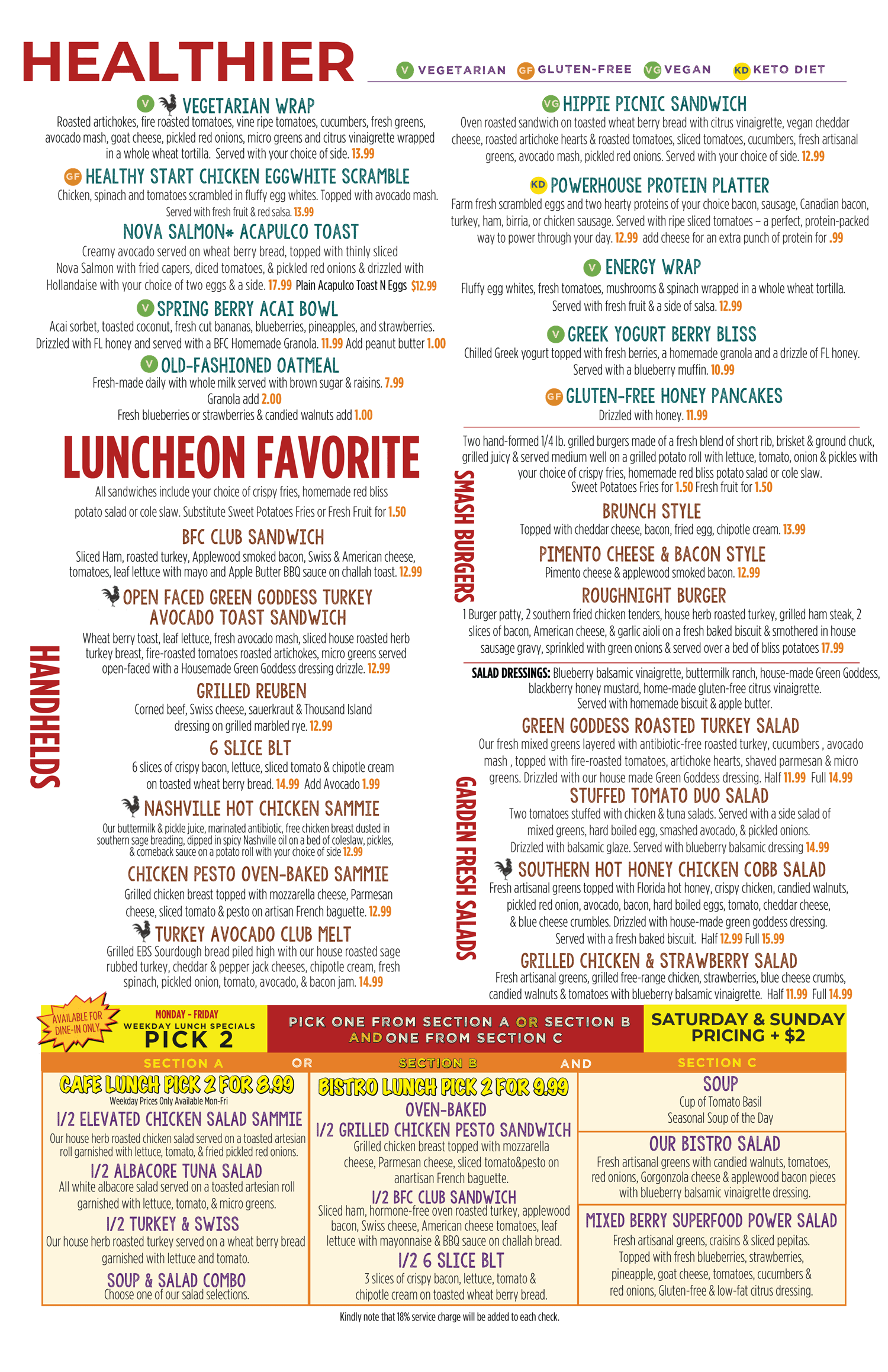 Berry Fresh Cafe health options and favorite lunch options