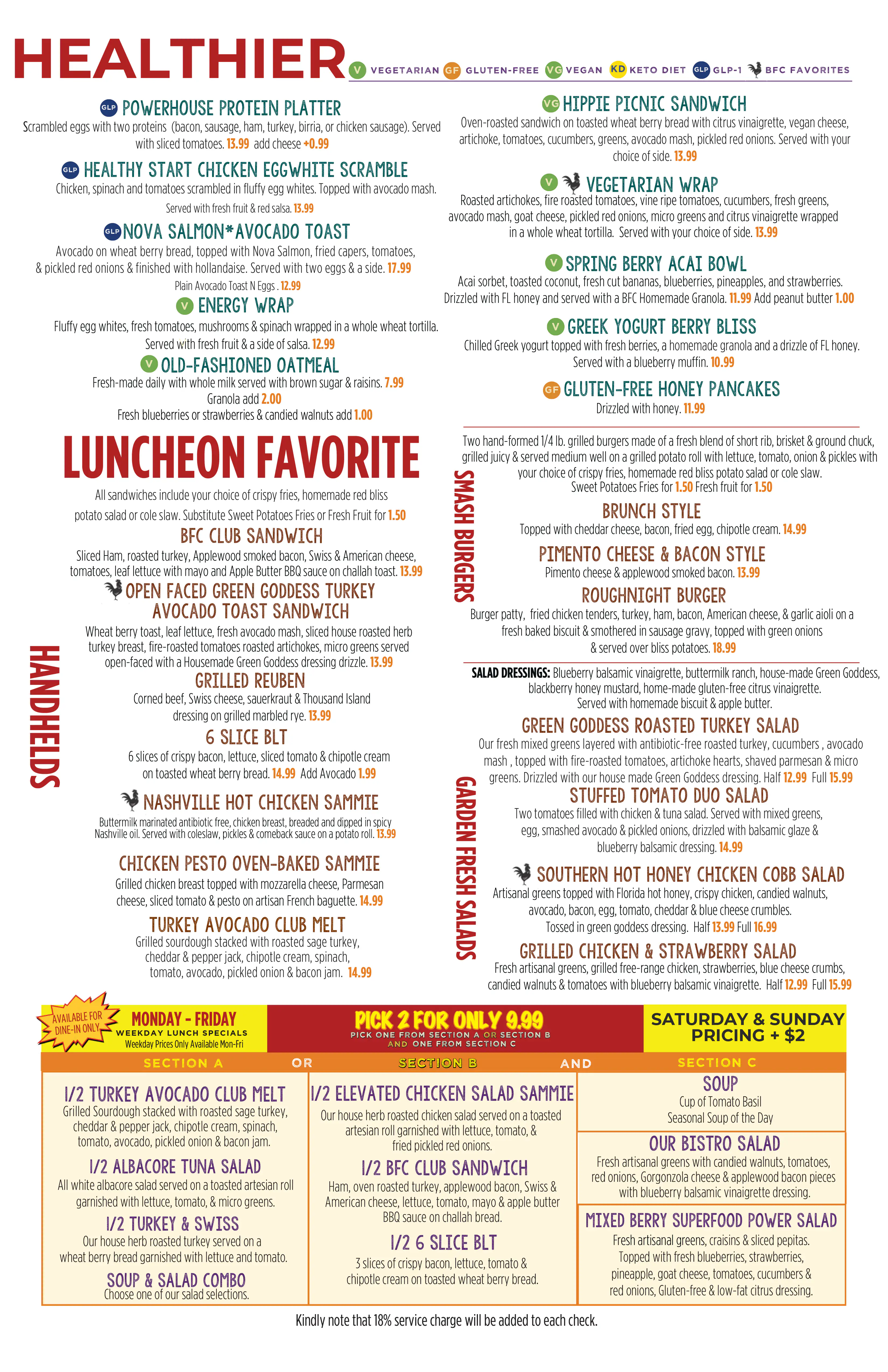 Berry Fresh Cafe health options and favorite lunch options