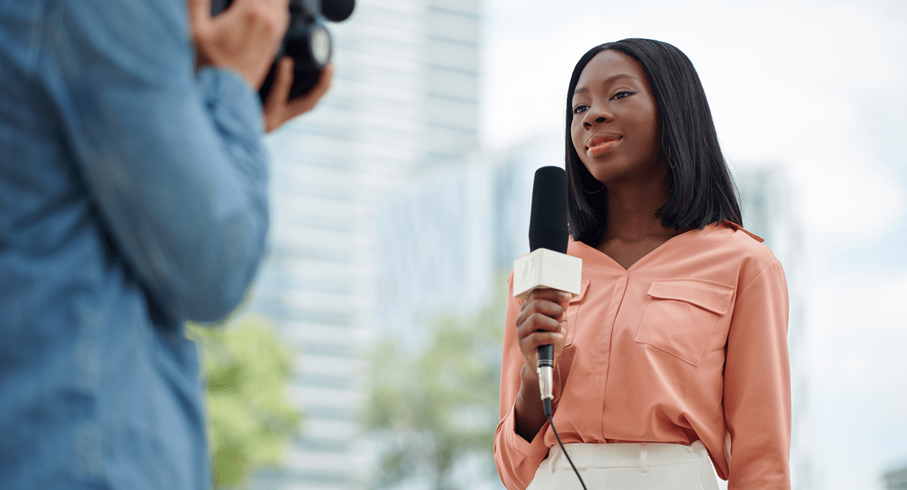 a news reporter