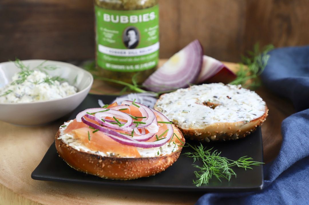Dill Cream Cheese with Bagel and Lox Bubbies