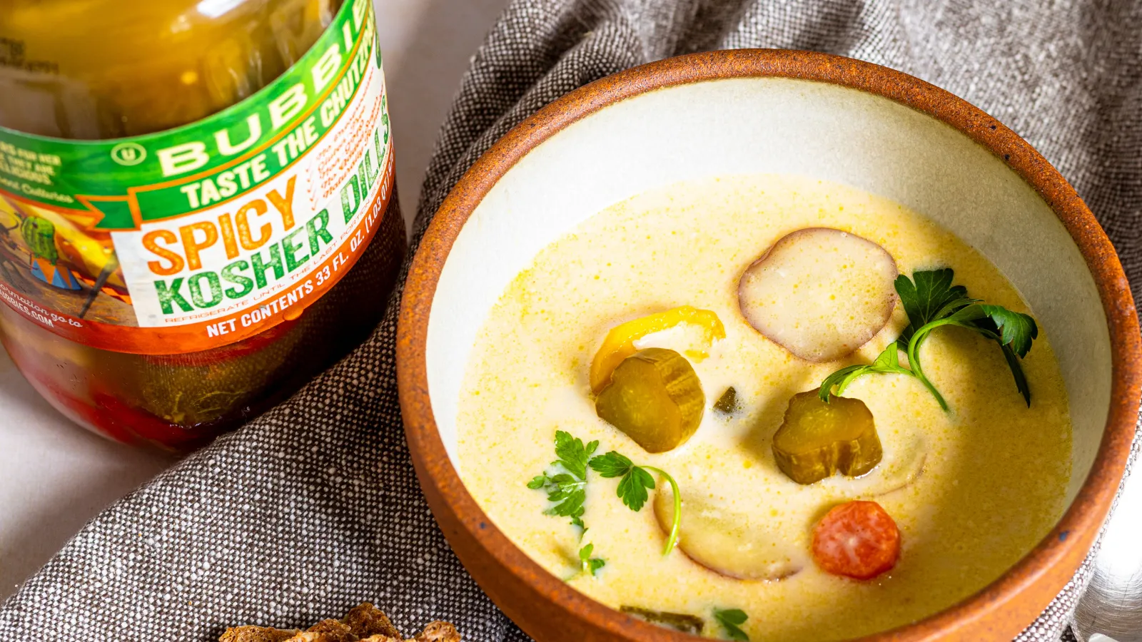 Spicy Dill Pickle Soup