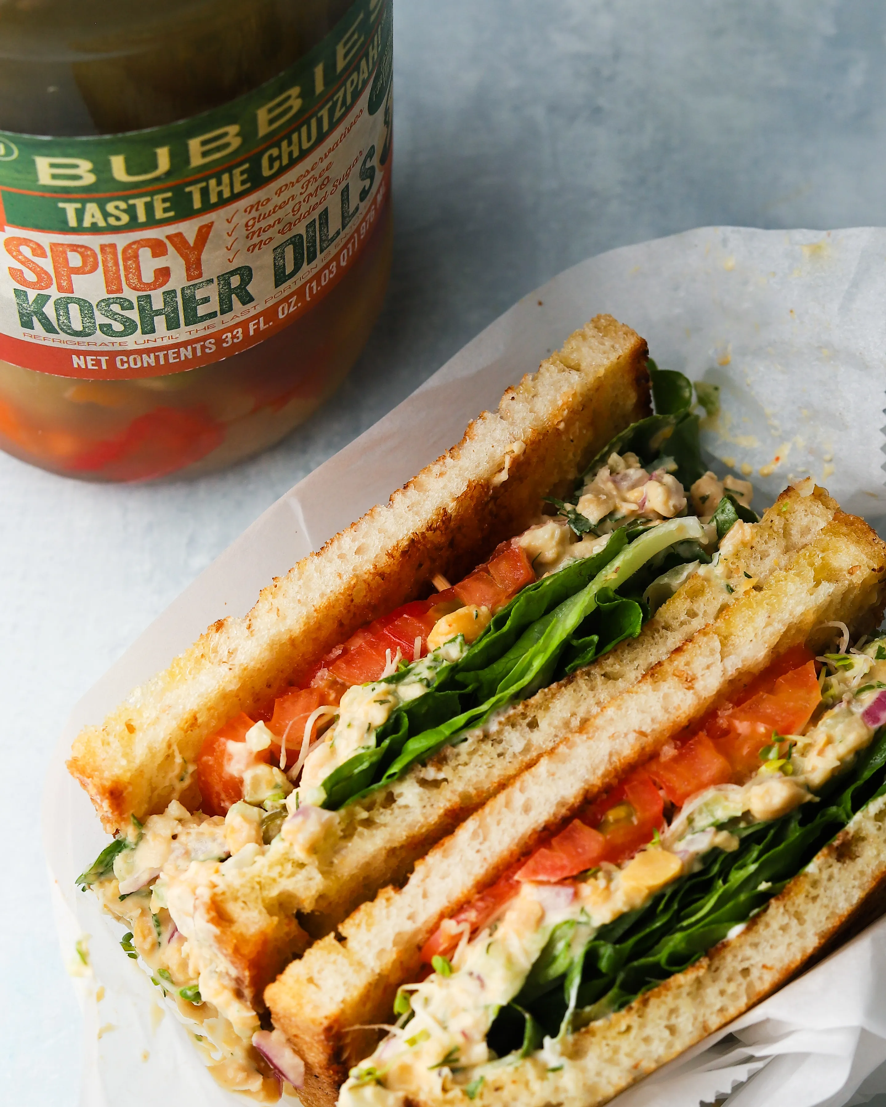 Chickpea "Tuna" with Lemon Tahini Sauce