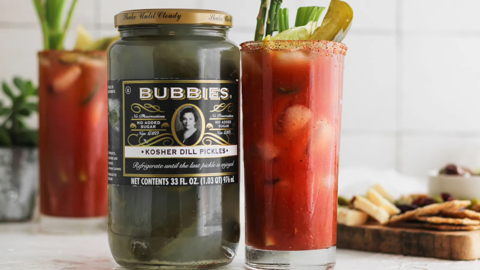 Bloody Mary with Bubbies Dill Pickle Brine
