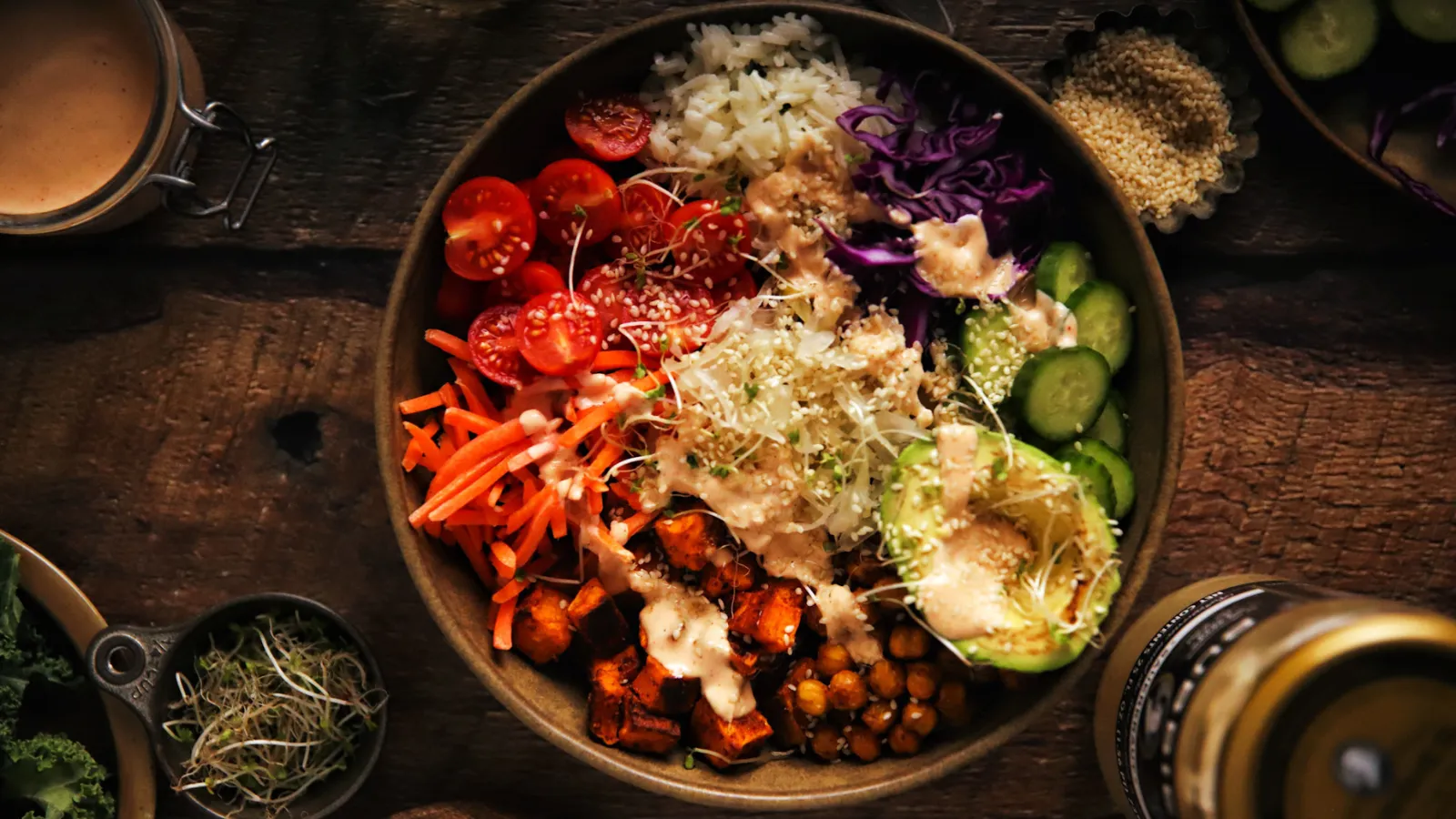 Vegan Rainbow Buddha Bowl