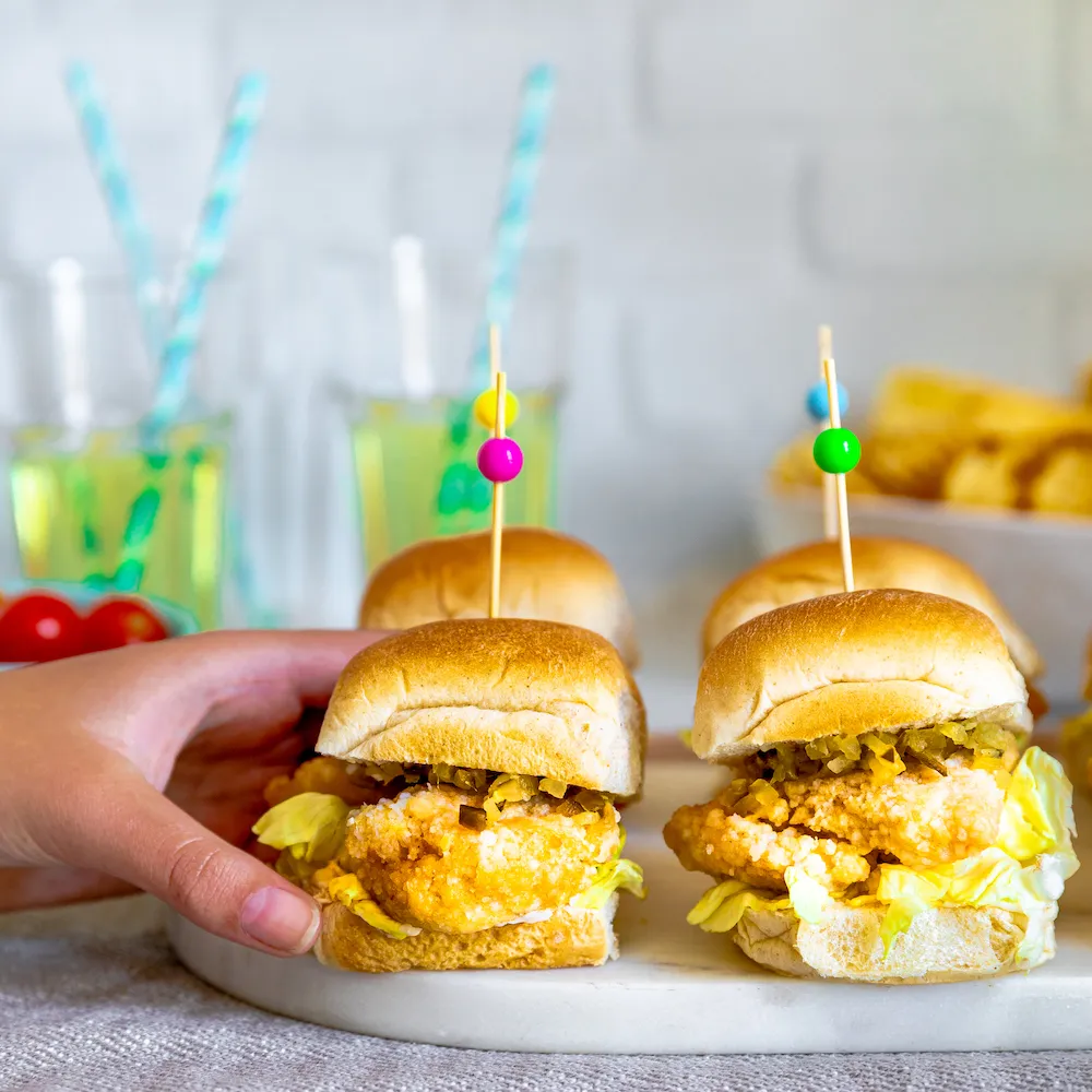 Fried Chicken Cuban Sliders