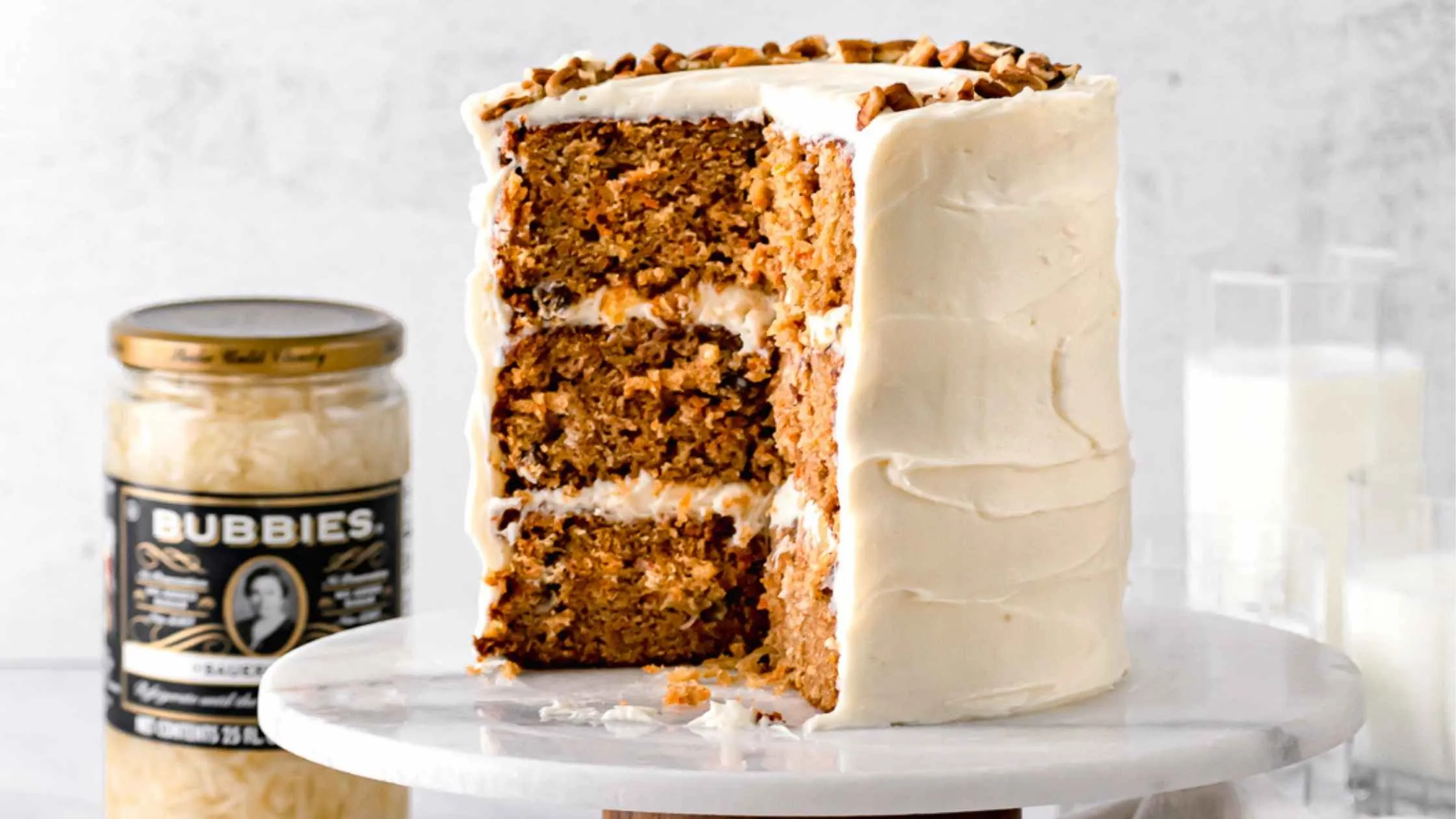 Ginger Sauerkraut Carrot Cake - Bubbies + Sloane's Table