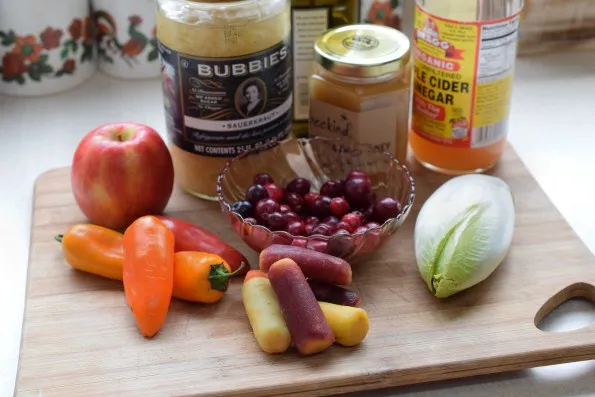 Recipe Ingredients on cutting board