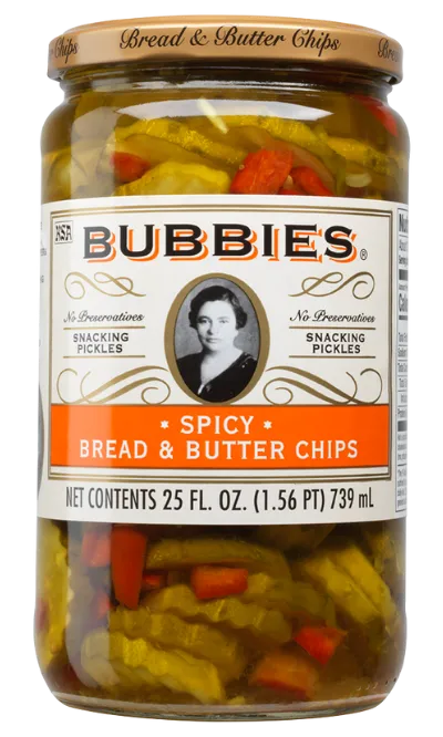 Bubbies Spicy Bread & Butter Chips