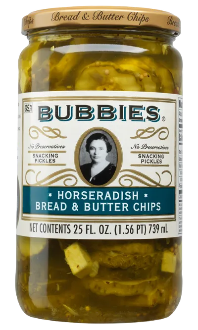 Bubbies Horseradish Bread & Butter Chips 