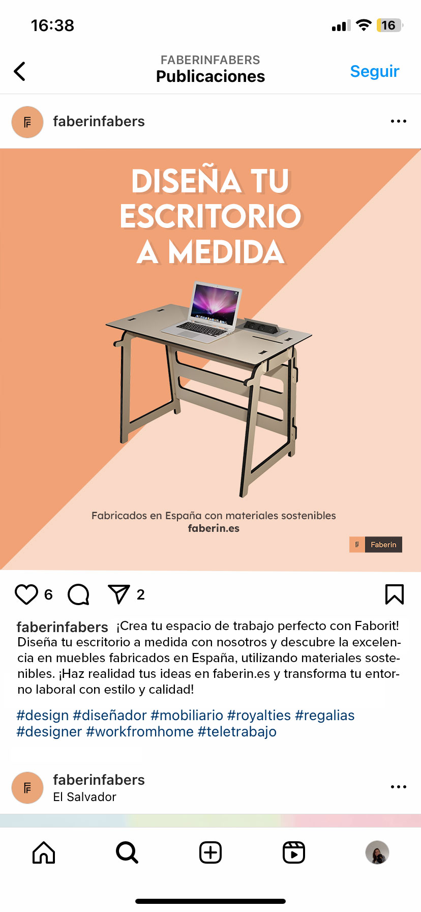 Post faberin