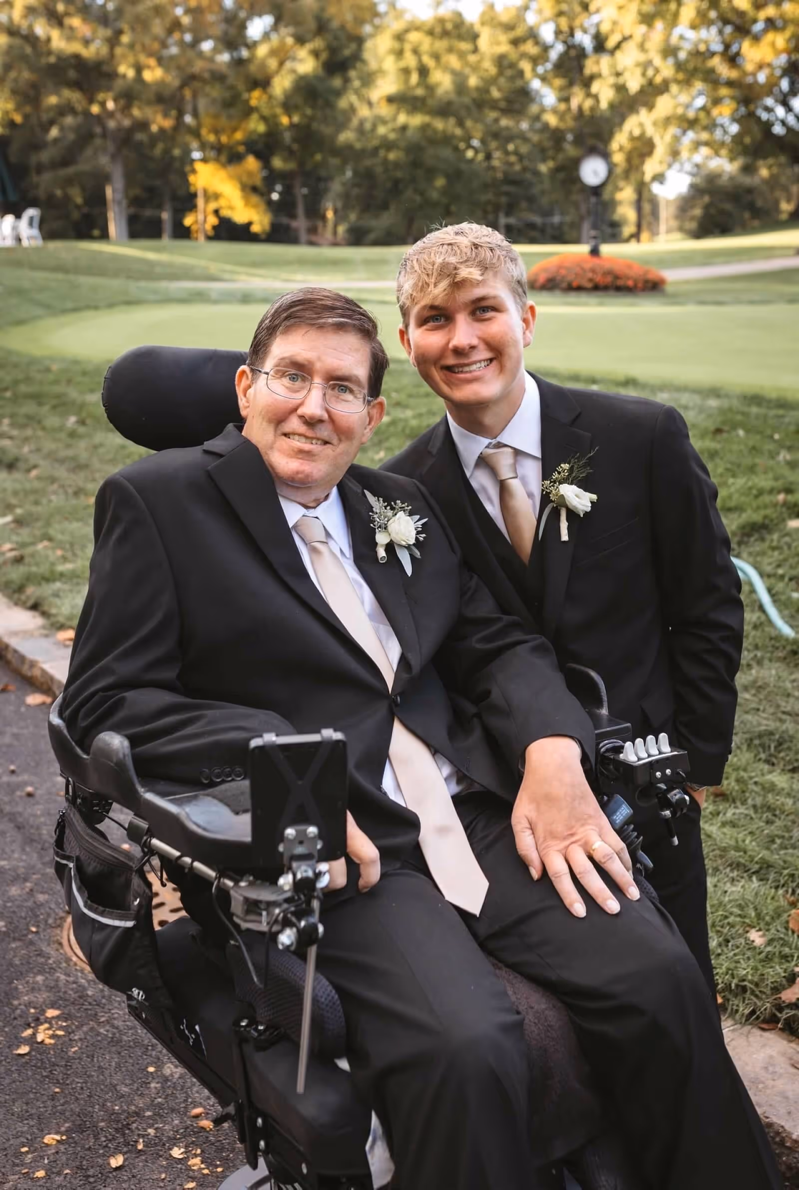 Stan Bender with his son, Tag