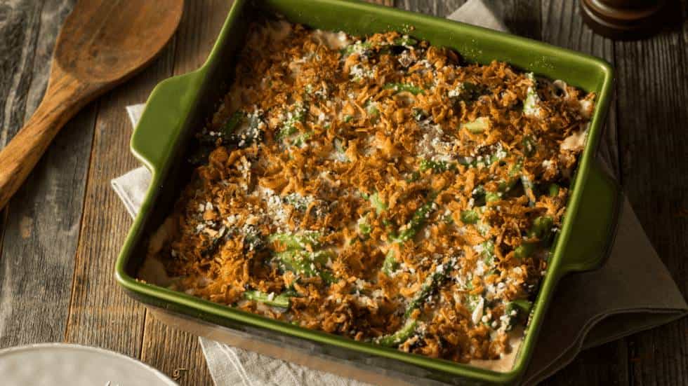 Healthier Green Bean Casserole