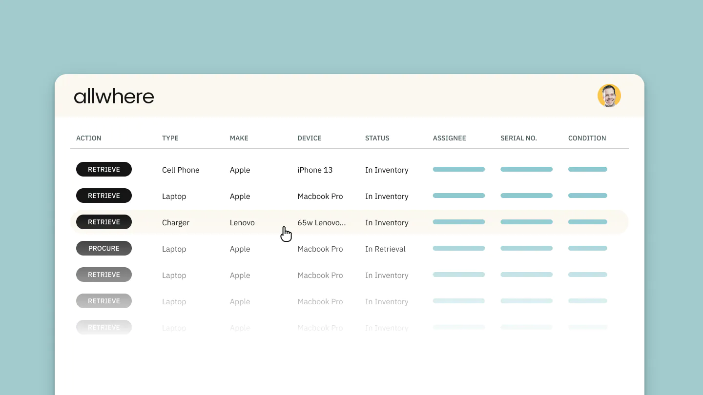 Image showing how this would look in the allwhere platform.