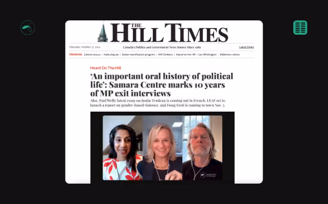 Bonus Humans of the House Episode Featured in The Hill Times