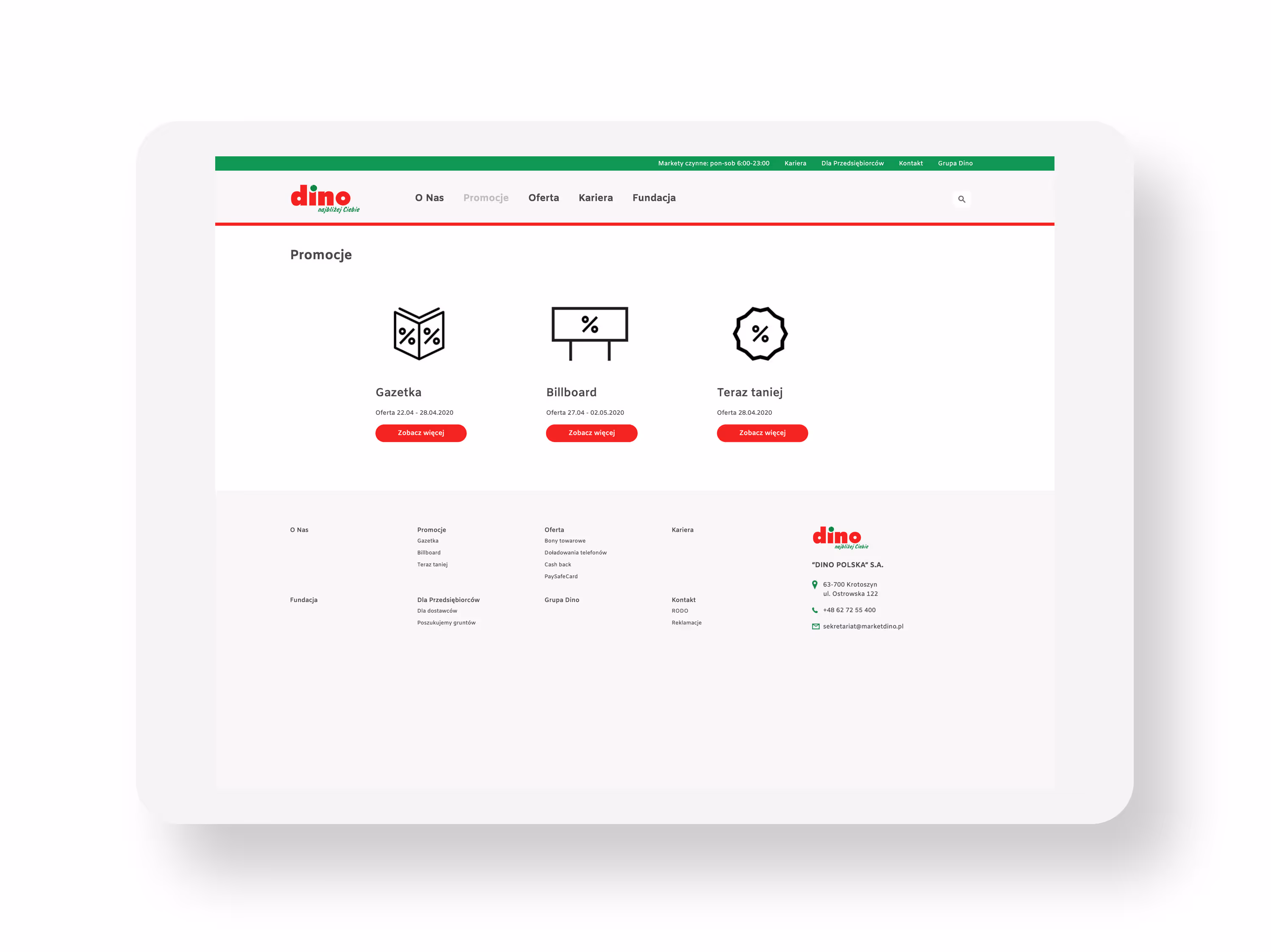 dino strona promocji