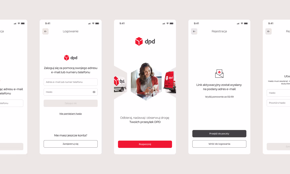 logowanie i rejestracja dpd