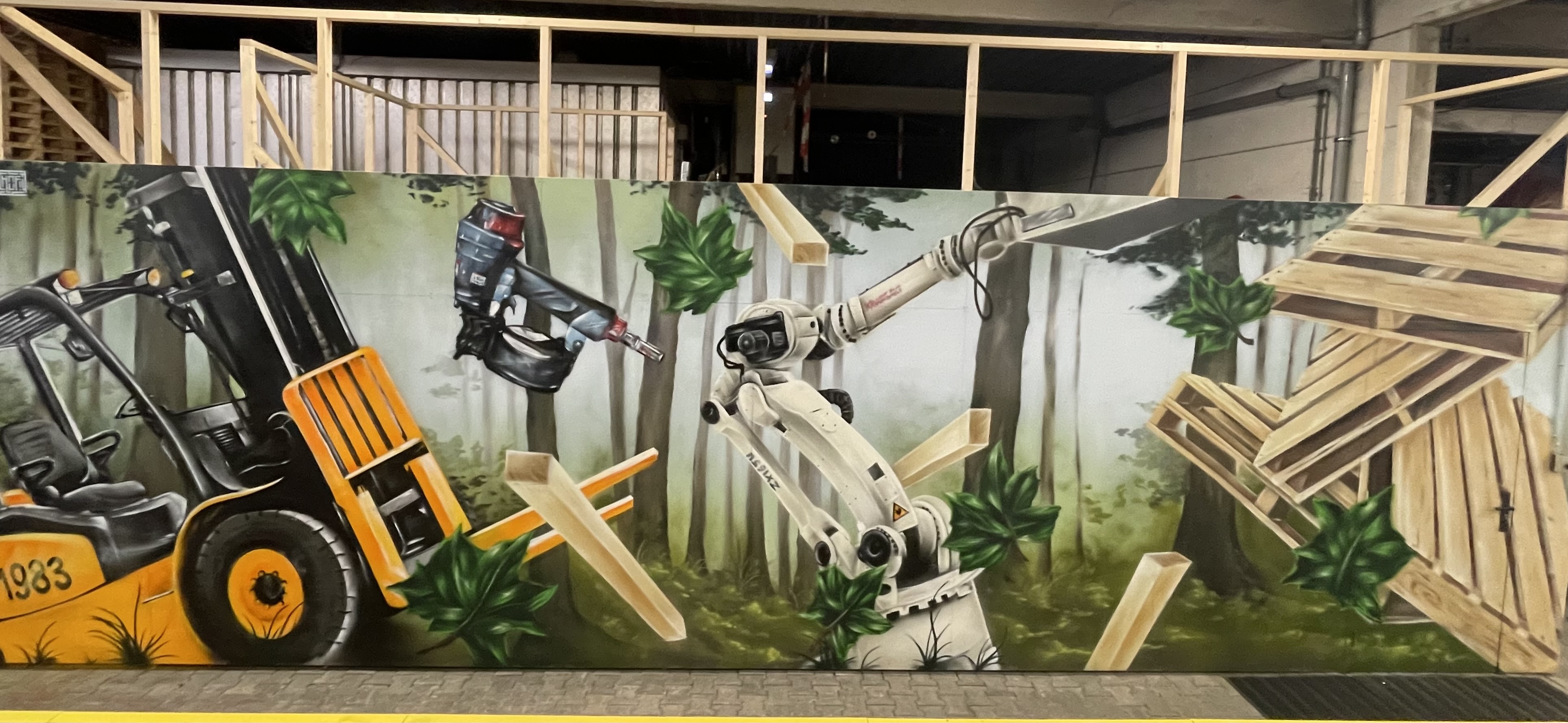 Painting bij Schilleman Pallets Beuningen 2024