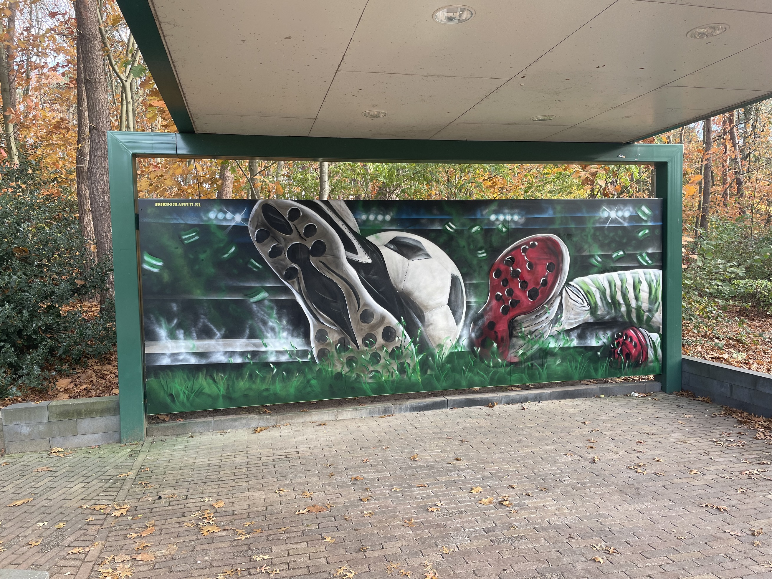 Street Art Painting Entree voetbalvereniging SV AWC Wijchen 2025