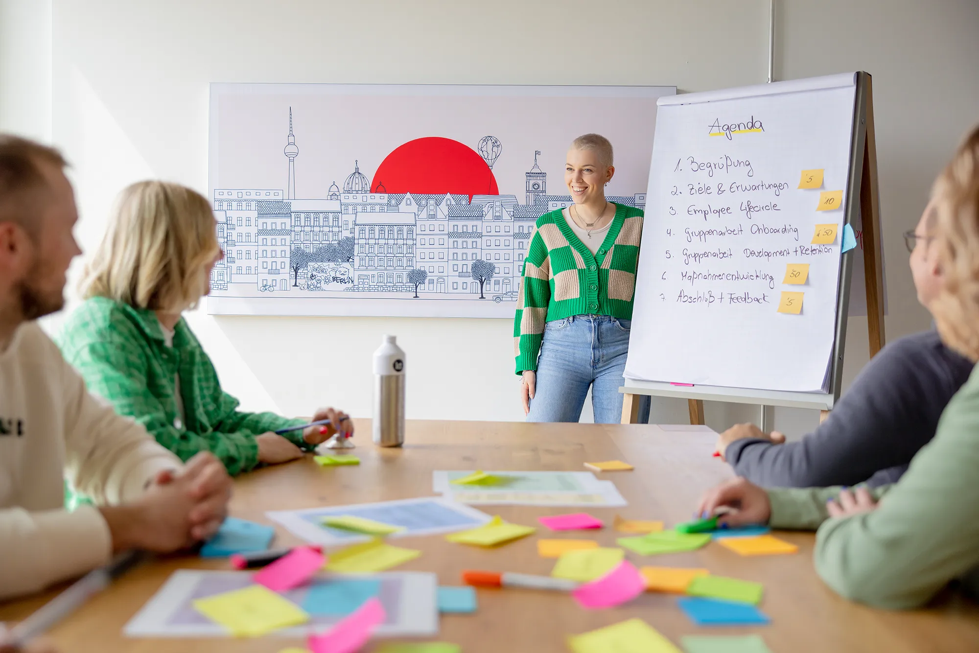 Erste Ergebnispräsentation in einem internen Workshop bei kernpunkt