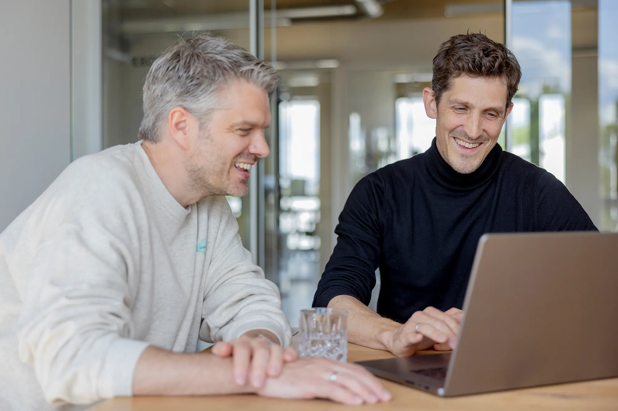 Unsere kernpunkt-Gründer Simon Biela und Matthias Steinforth im Gespräch