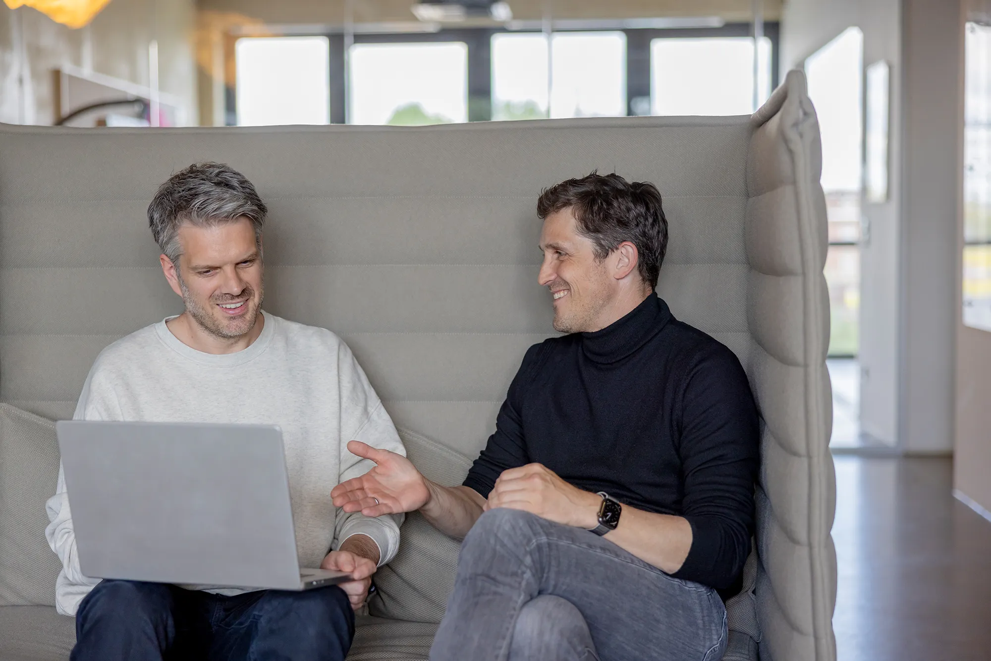 Unsere kernpunkt-Gründer Simon Biela und Matthias Steinforth im Gespräch