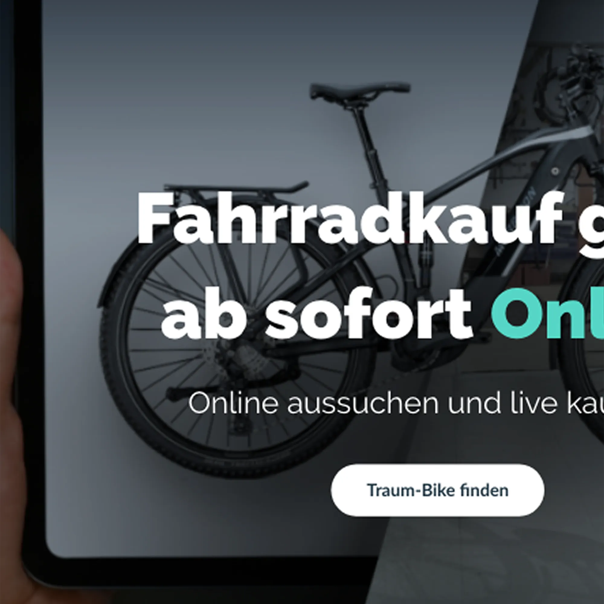 Ein Screenshot der Website von bikes.de