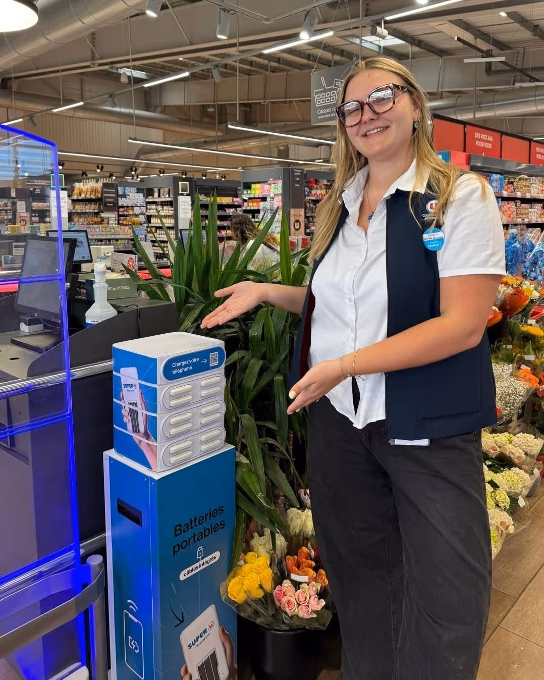 Borne recharge smartphone super U