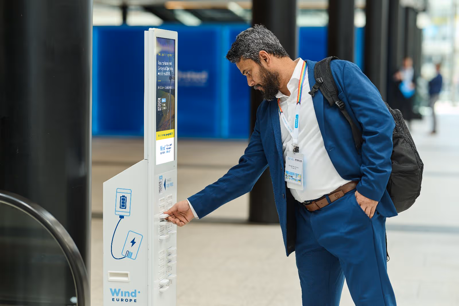 Borne Plug’Heur sur un salon