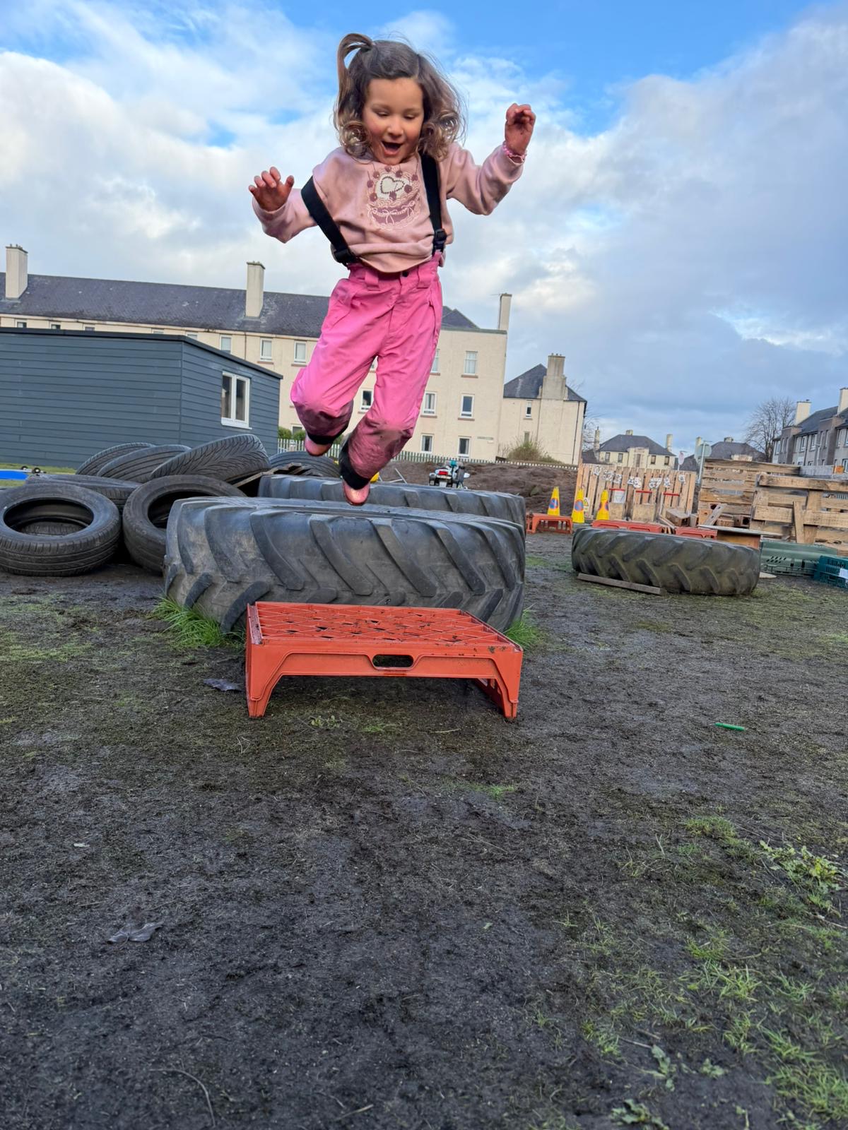 outside photo of a toy kitchen