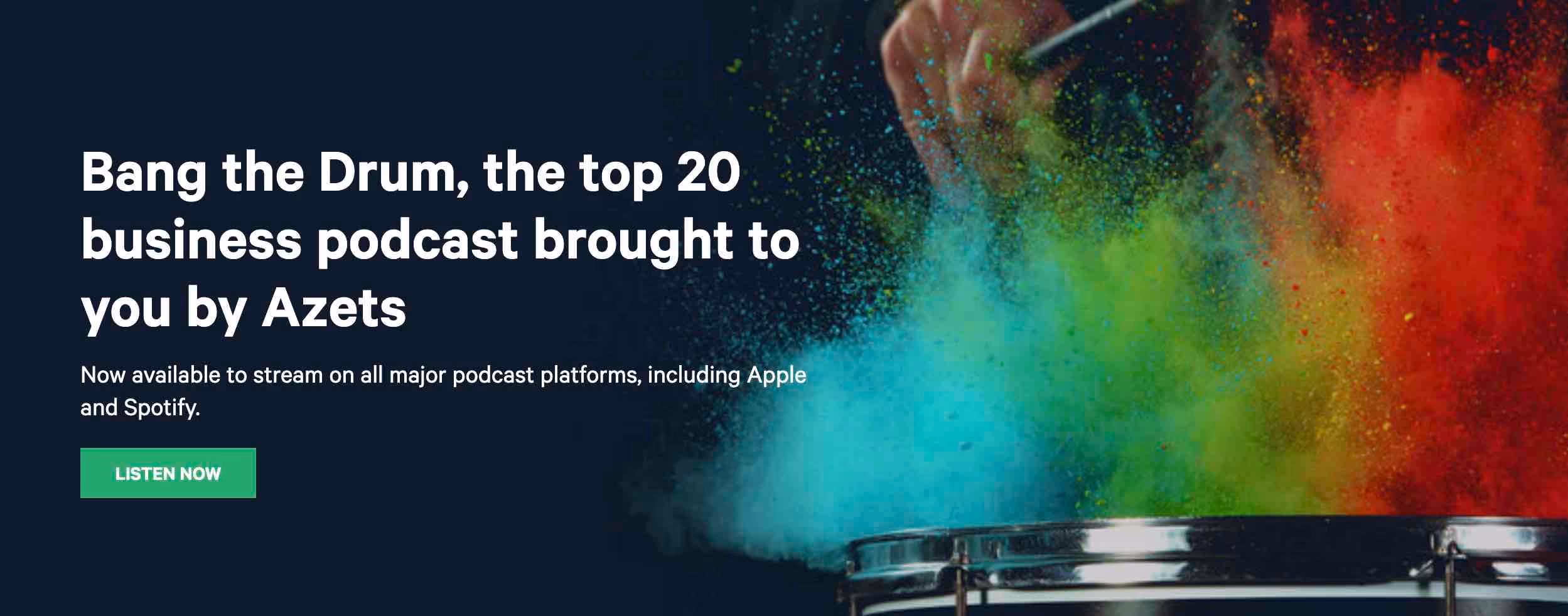 Bang the Drum promotion banner