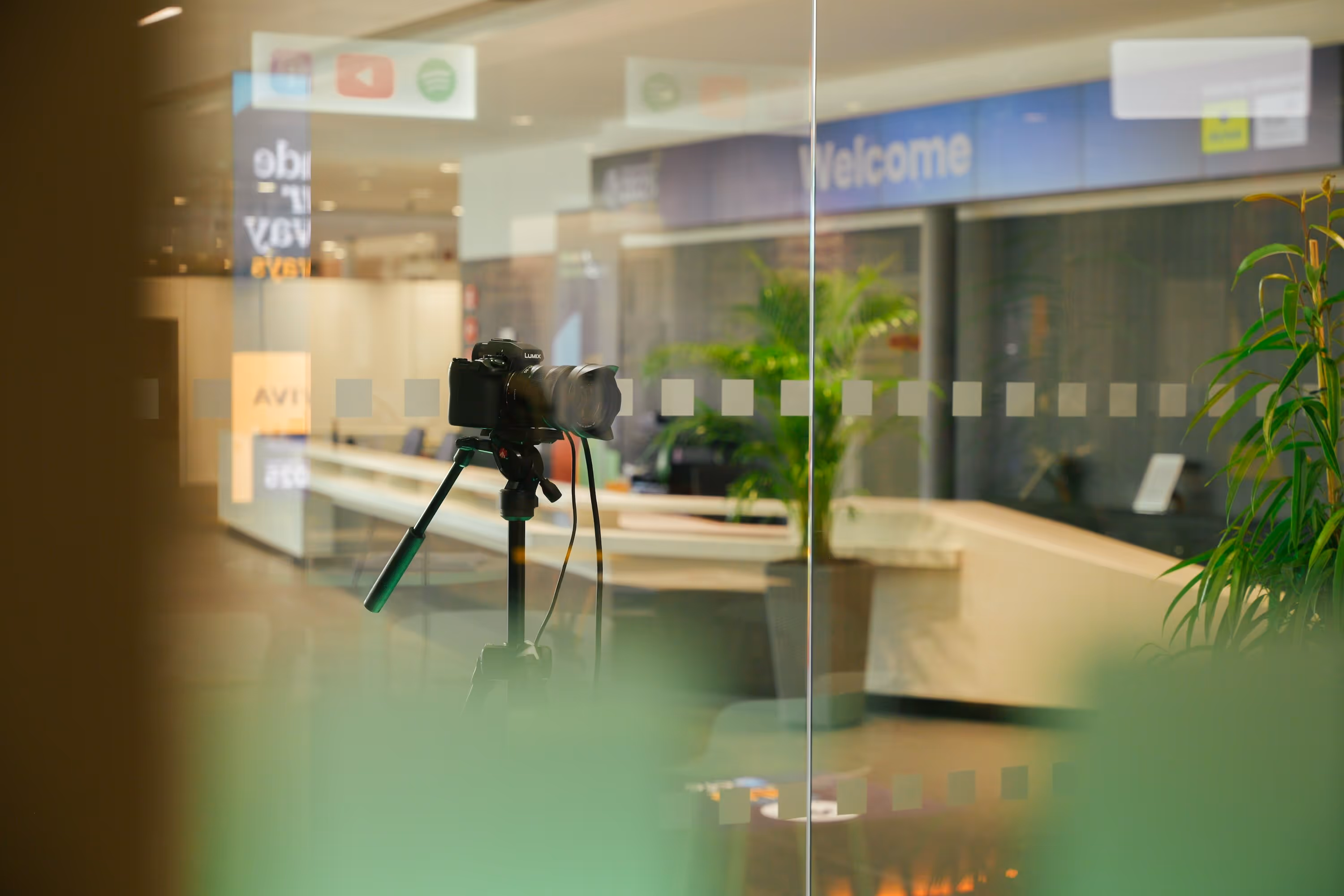 production camera set up for event recording