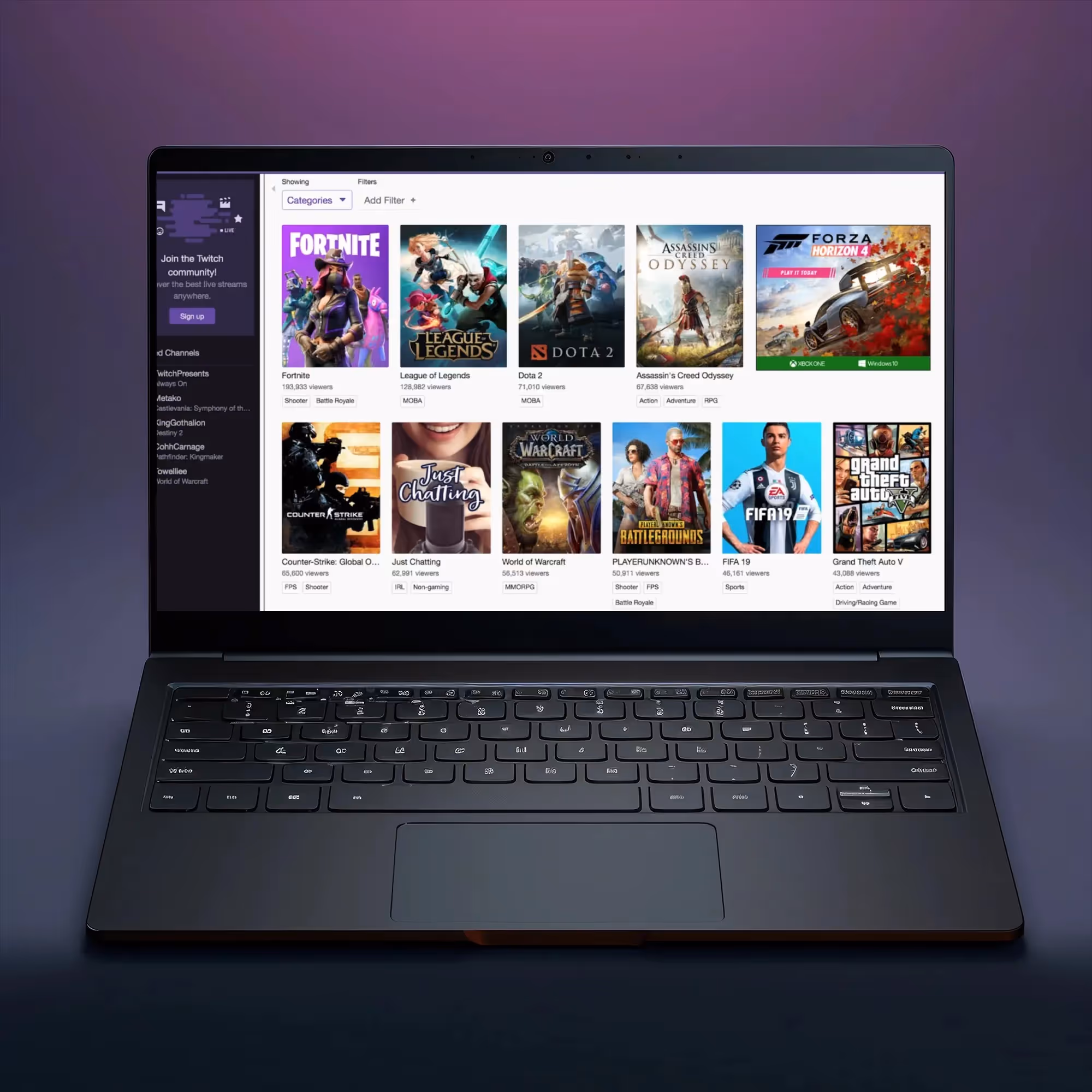 A laptop image shows a decentralized streaming platform, developed with a clear concept, a basic version (MVP), secure fundraising through smart contracts, and fair user interactions.