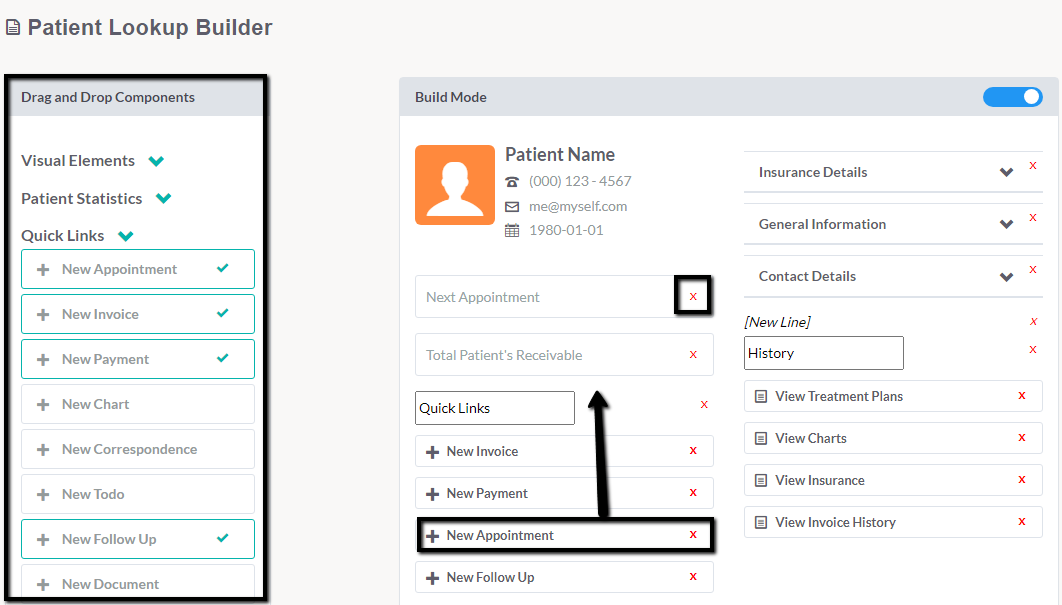 Customize the Juvonno patient lookup in the lookup builder